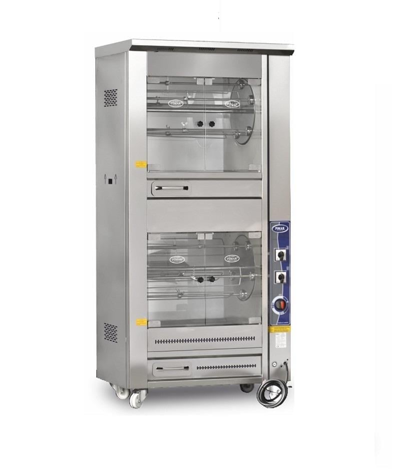 Pimak Çift Katlı Tamburlu Dinlendirmeli Piliç Makinesi, 25+25 Piliç Kapasiteli, Elektrikli