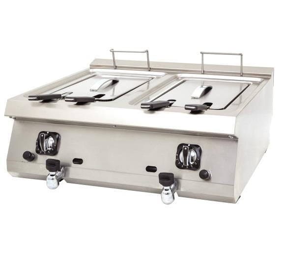 Drn Seri 600 Fritöz Çiftli Gazlı 18+18 lt - 70x63x30 cm