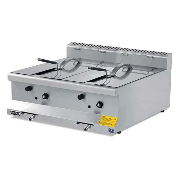 Empero EMP.6FG020 Set Üstü Fritöz, Gazlı, Çifli, 10+10 Litre