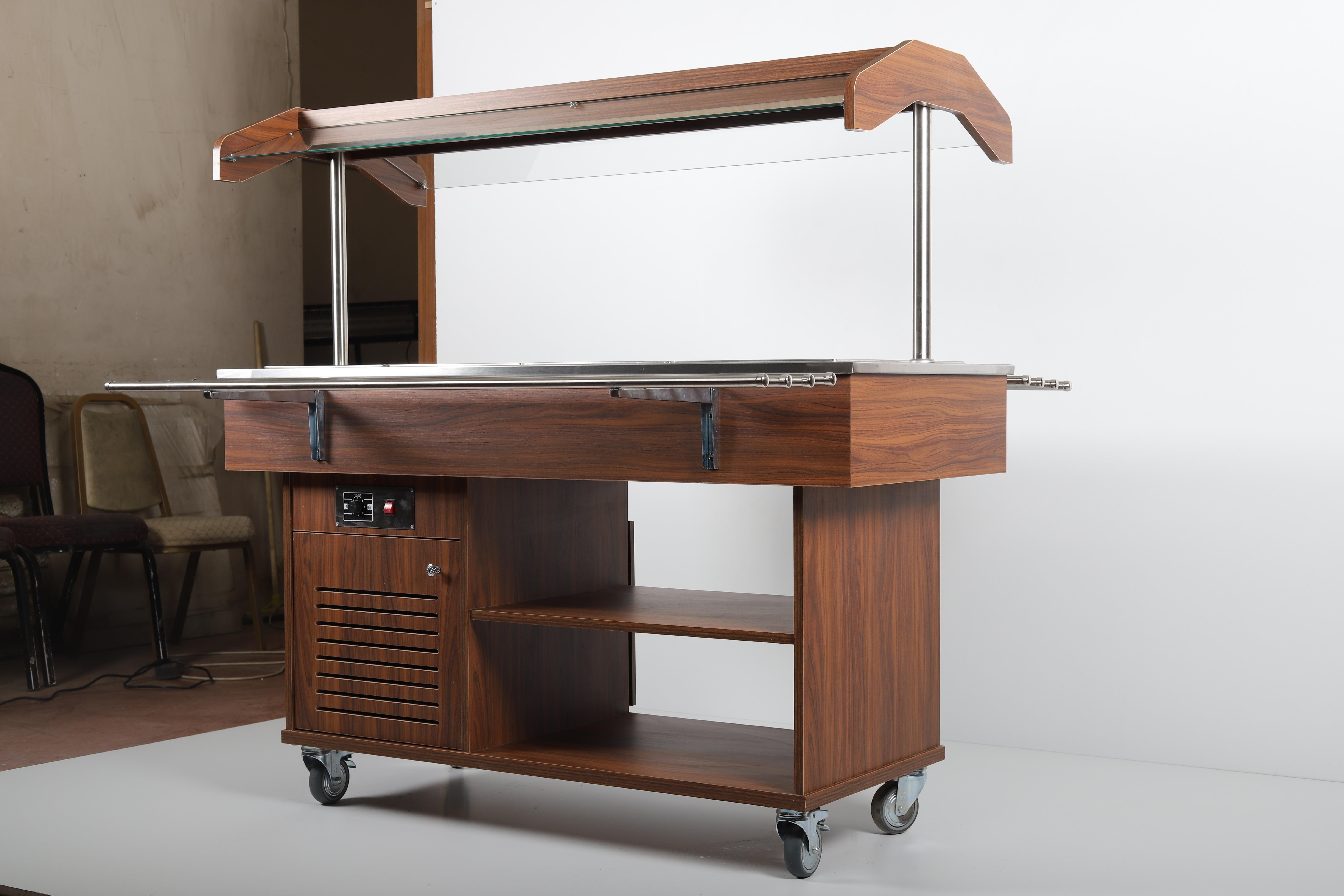 Ydg SB-01 Salad Bar, Aydınlatmalı, Soğutuculu, 139x119x138 cm