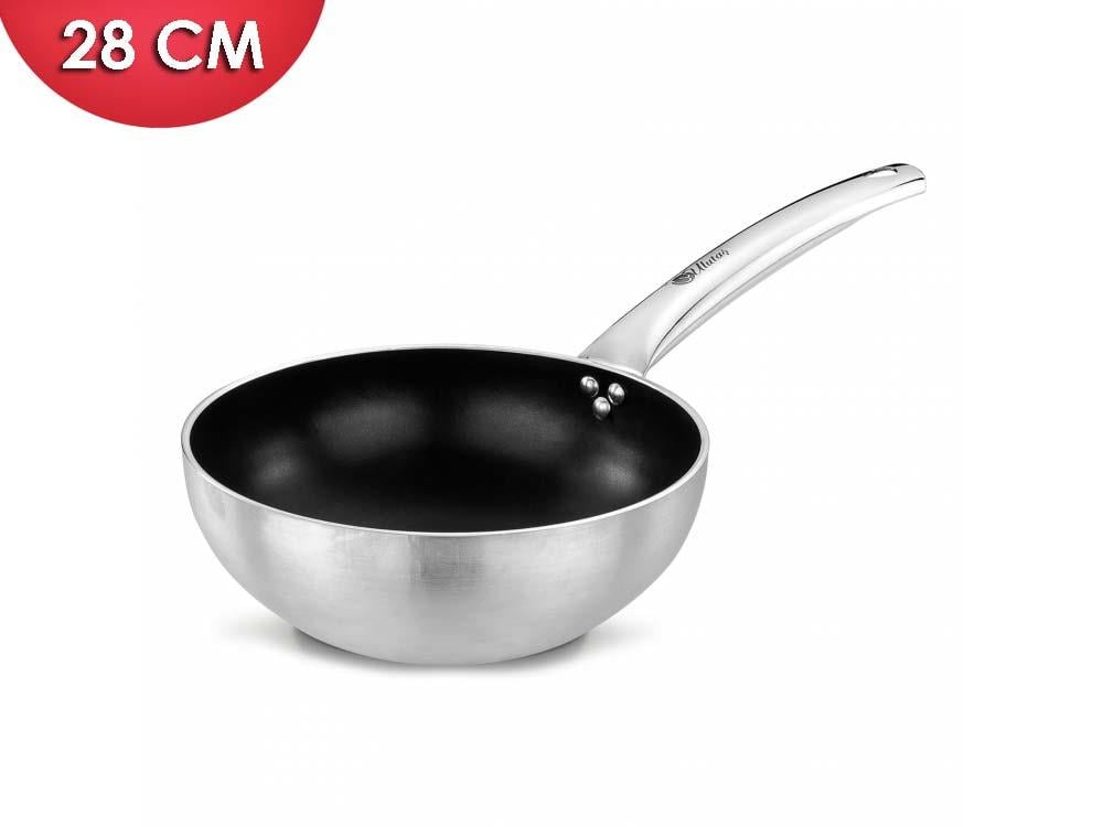 Ulutaş 28 Cm Endüstriyel Wok Tava, İç PTF Elit, END-WOT-043