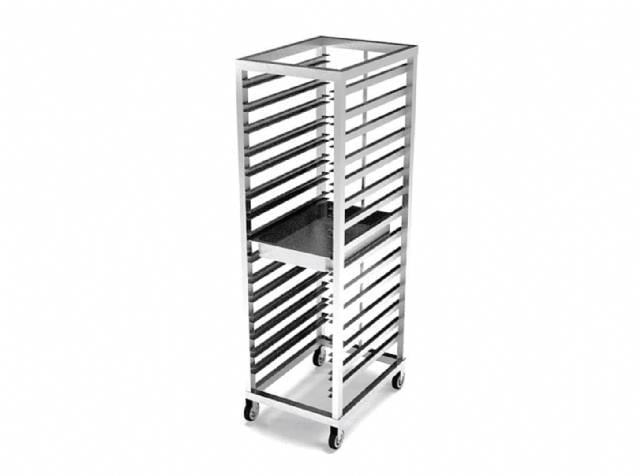 Atalay ATA-3253/15 Tepsi Taşıma Arabası, Paslanmaz, 15 Sıra, 32x53