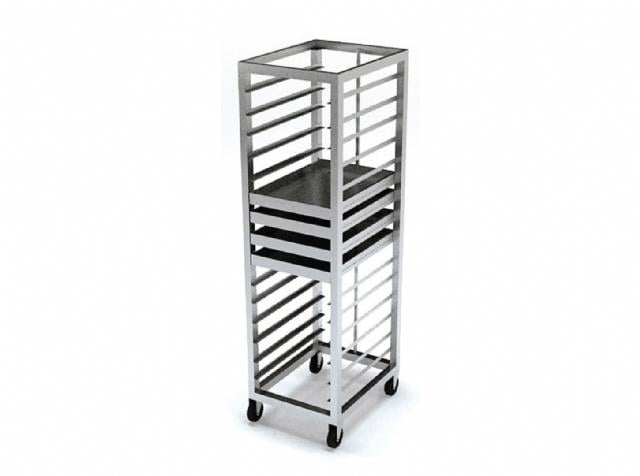 Atalay ATA-5070/15 Tepsi Taşıma Arabası, Paslanmaz, 15 Sıra, 50x70