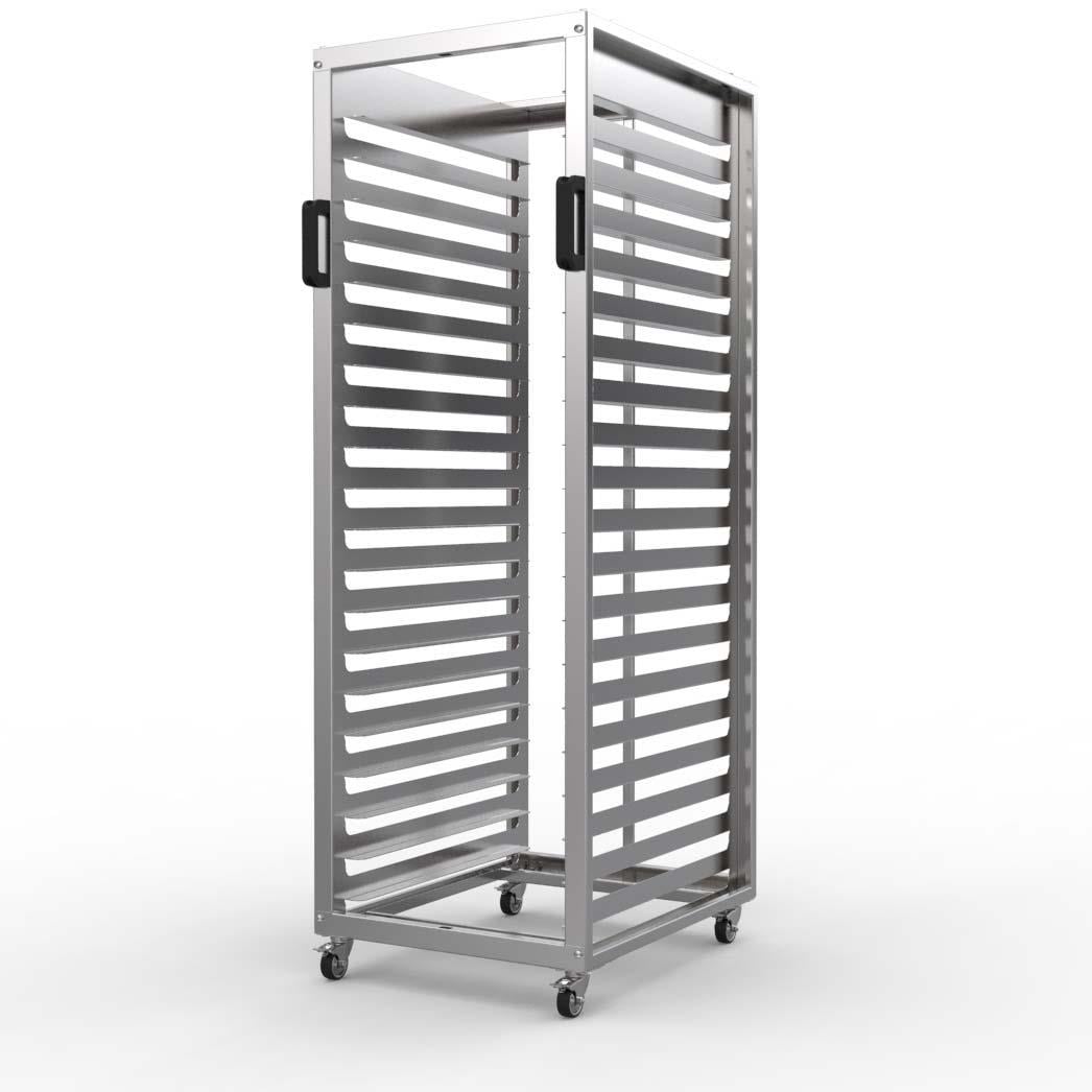 Ydg Tepsi Taşıma Arabası, 40x60, 15 Sıra, Inox, YDG.TT.4060.15