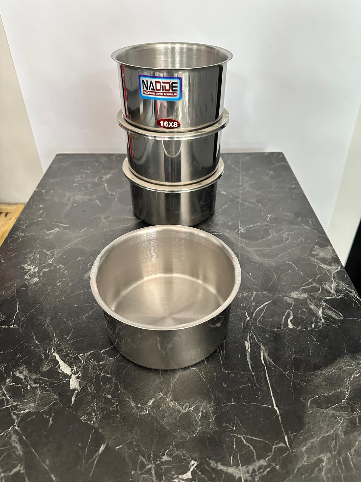 Nadide Çelik Sefertası 304 Kalite Paslanmaz, 26x14 4 Katlı, 20 Kişilik