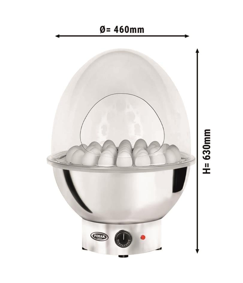 Pimak PMK-EKWG36 Yumurta Haşlama Makinesi 37 Yumurta Kapasiteli, Krom
