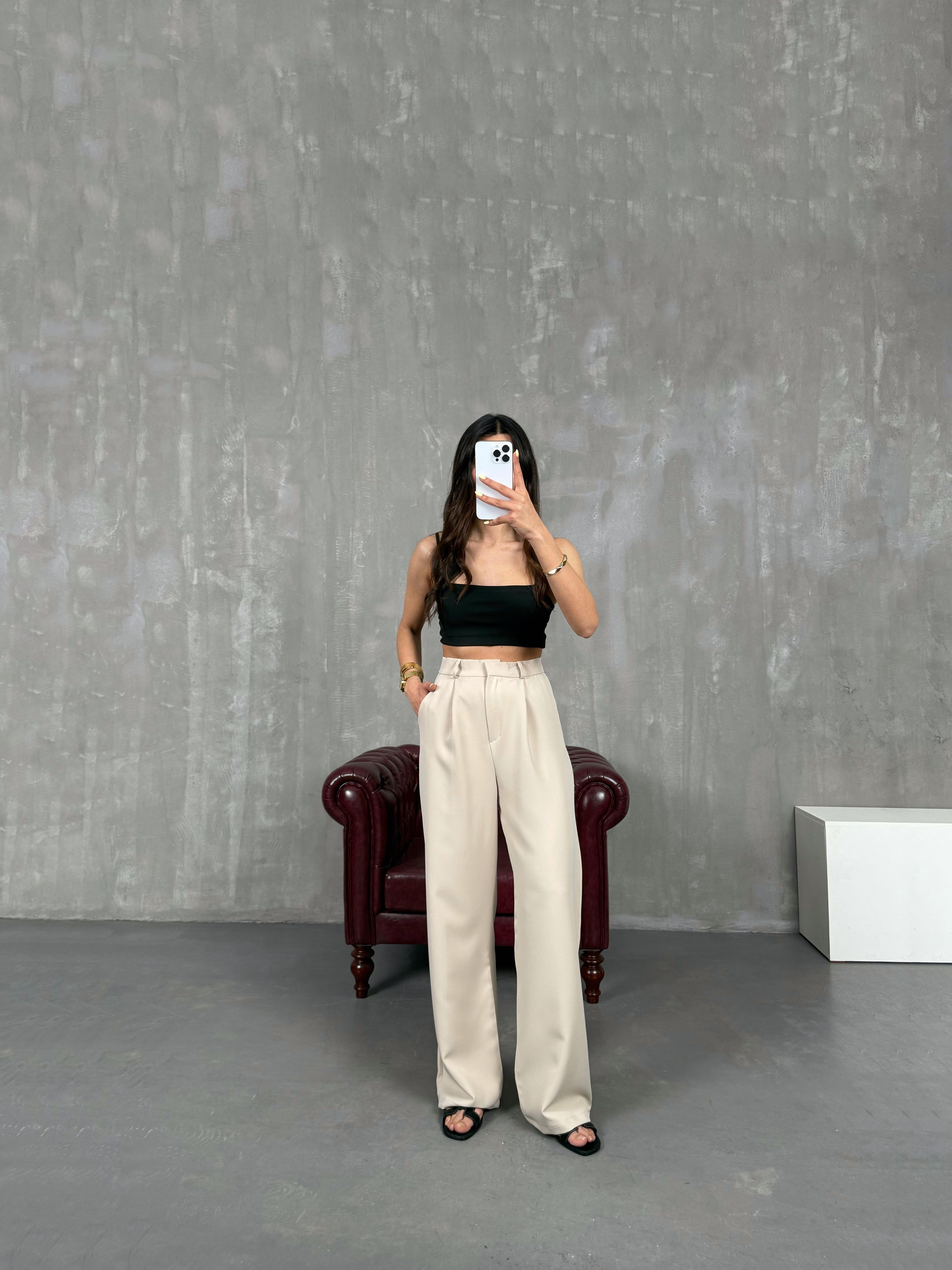 Taş Palazzo Kumaş Pantolon Gaus00140GausPANTOLONGU1001323