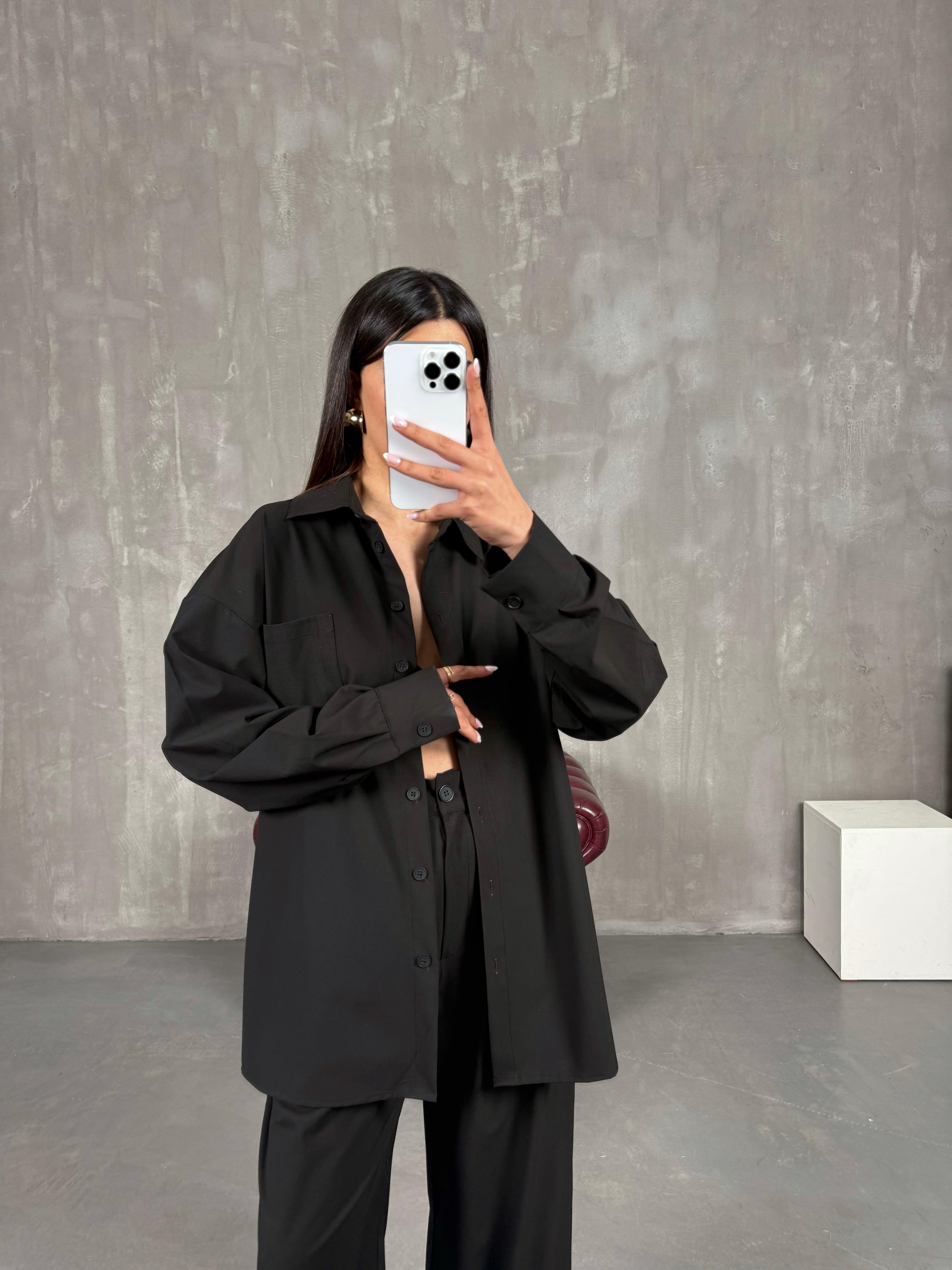 Koyu Kahve İthal Kumaş Premium Gömlek Pantolon İkili Takım Gaus00273GausTAKIMGU1001633