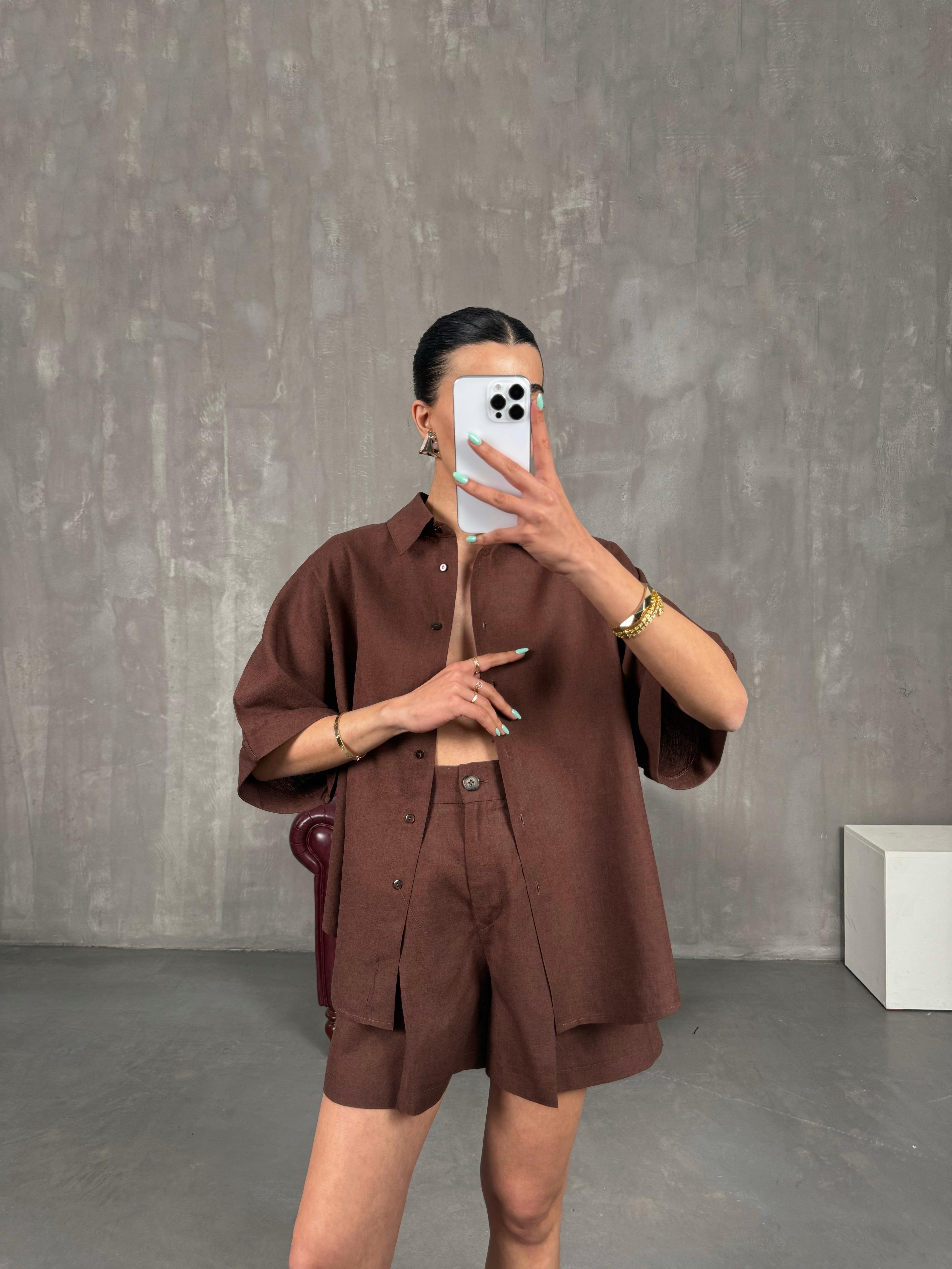 Mürdüm Premium İkili Keten Takım Gaus00239GausTAKIMGU1001557