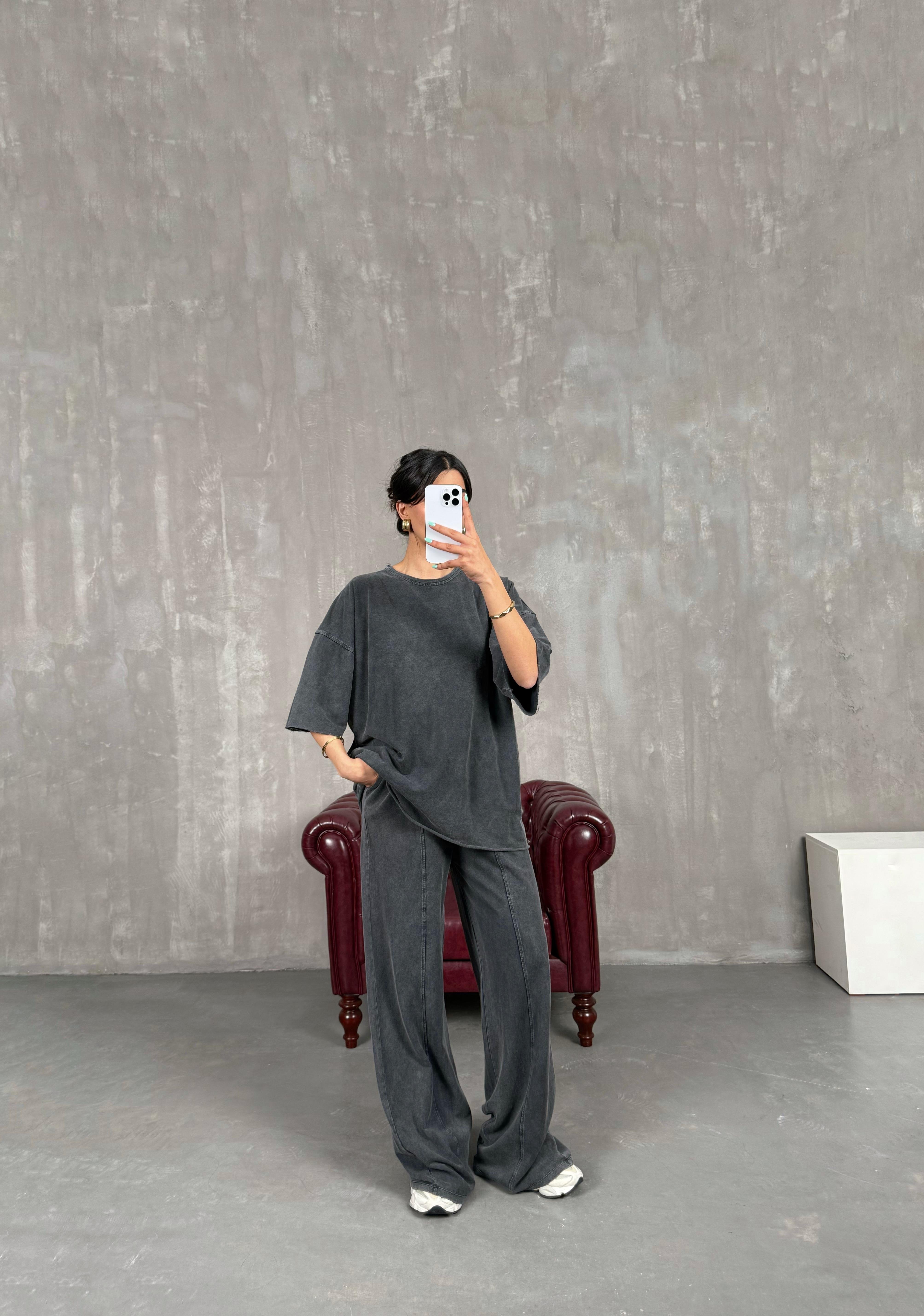 Antrasit Yıkamalı İkili TakımGaus00246GausTAKIMGU1001569