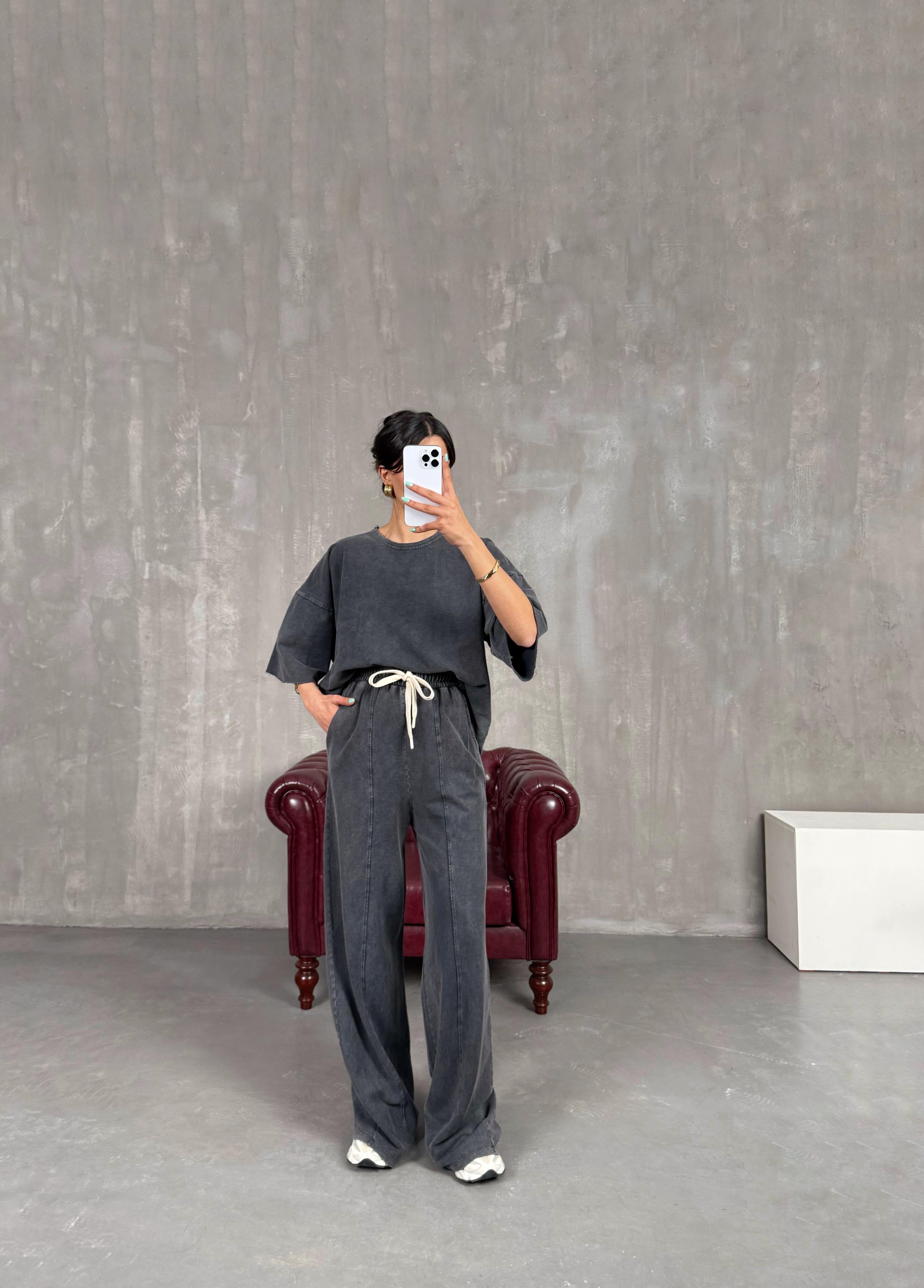 Antrasit Yıkamalı İkili TakımGaus00246GausTAKIMGU1001569