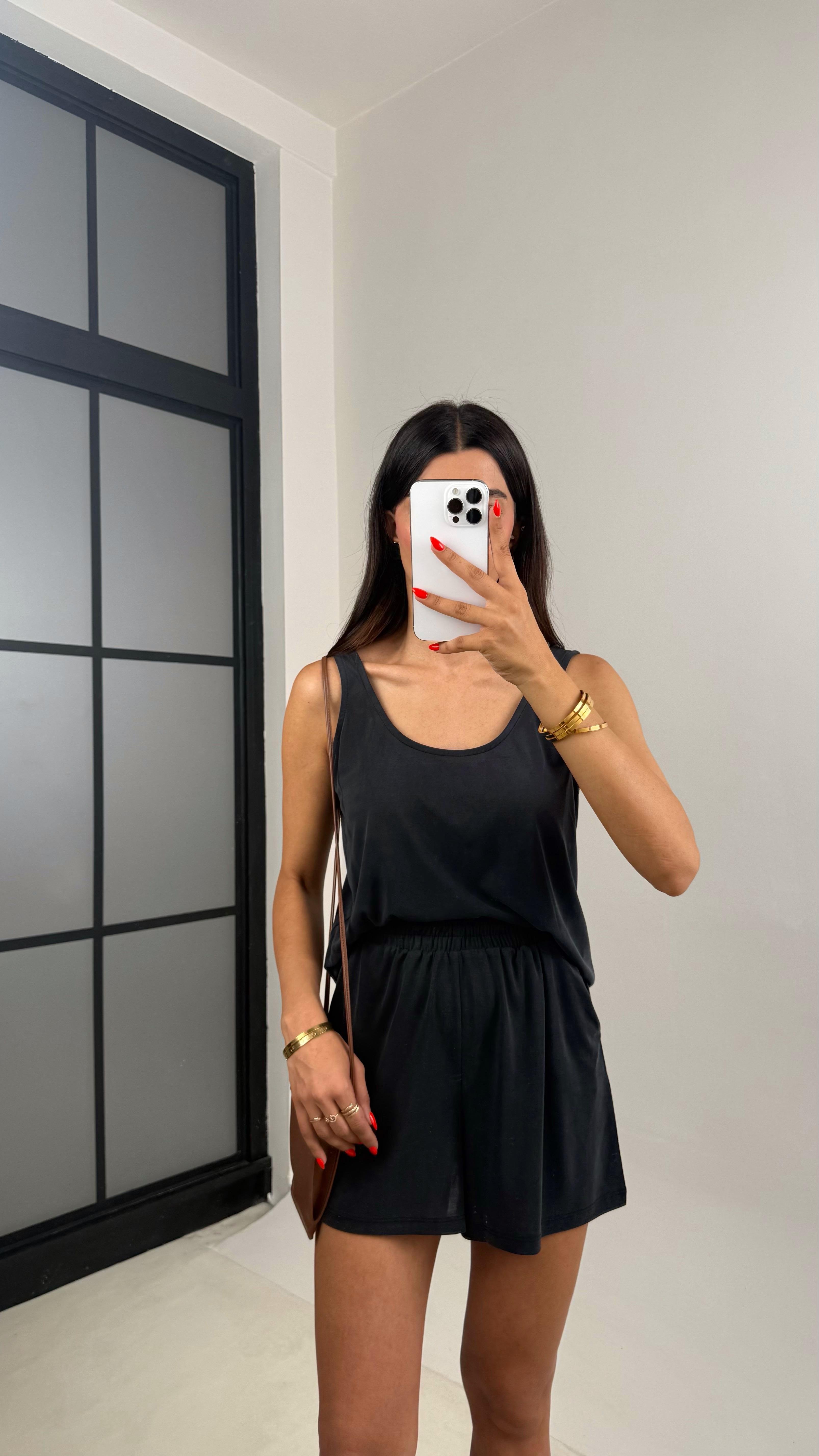 Antrasit Atlet Şort Basic Modal Takım GAUS-0013GAUSTAKIMGAUS-0013