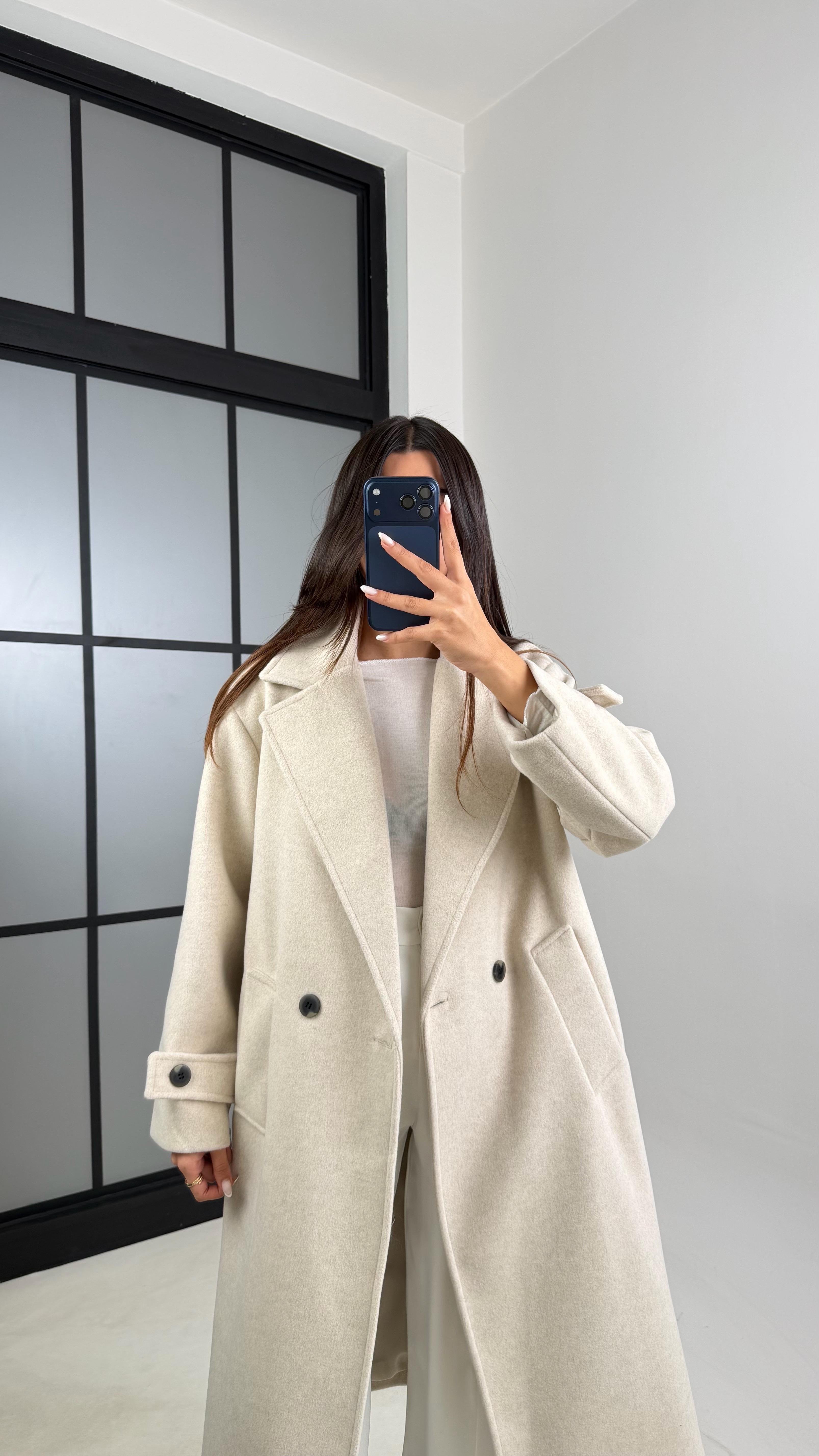 Taş MD Muadil Astarlı Kaşe Kaban GAUS-00613GAUS المعاطف GAUS-00613