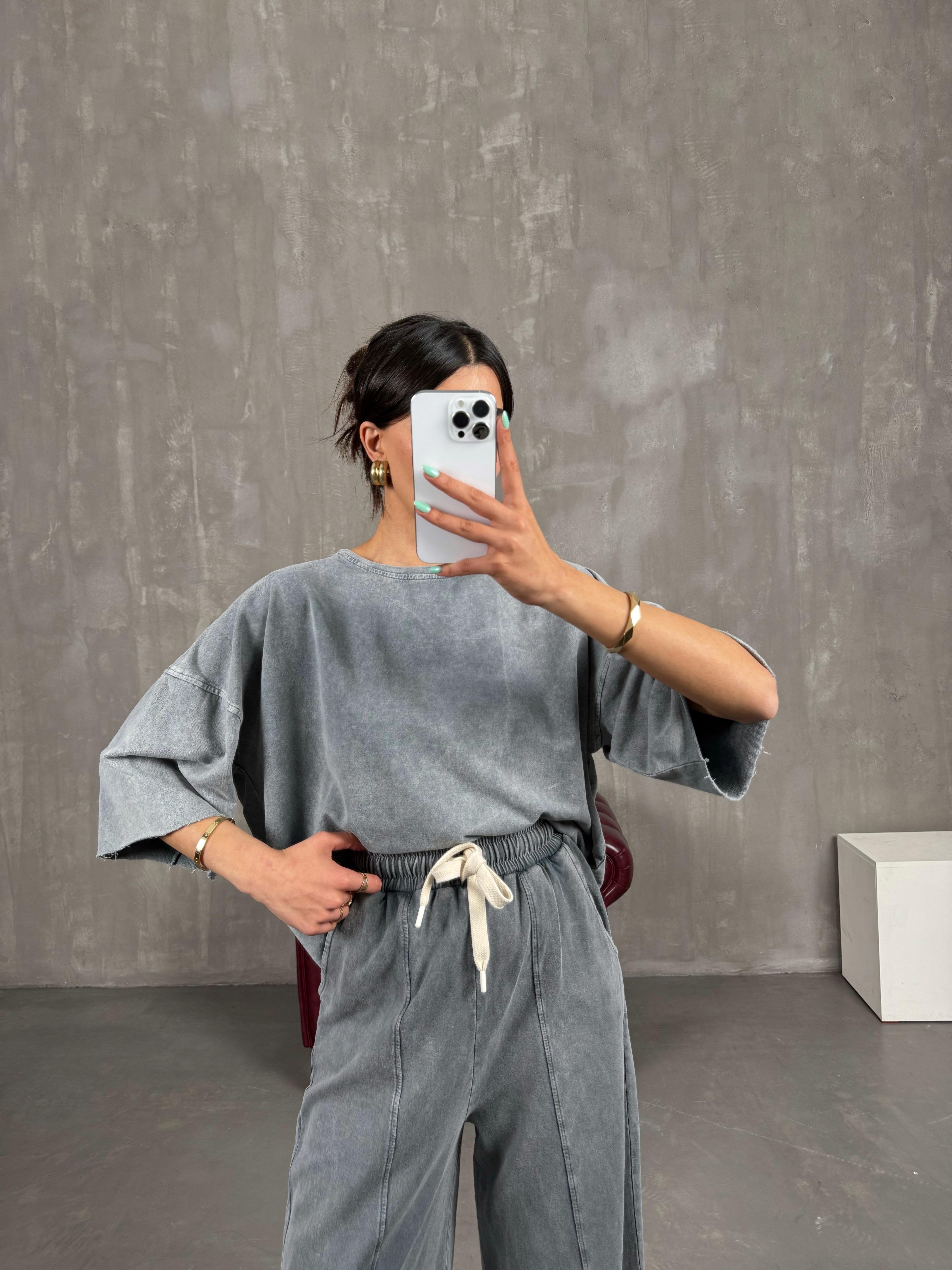 Gri Yıkamalı İkili TakımGaus00246GausTAKIMGU1001570