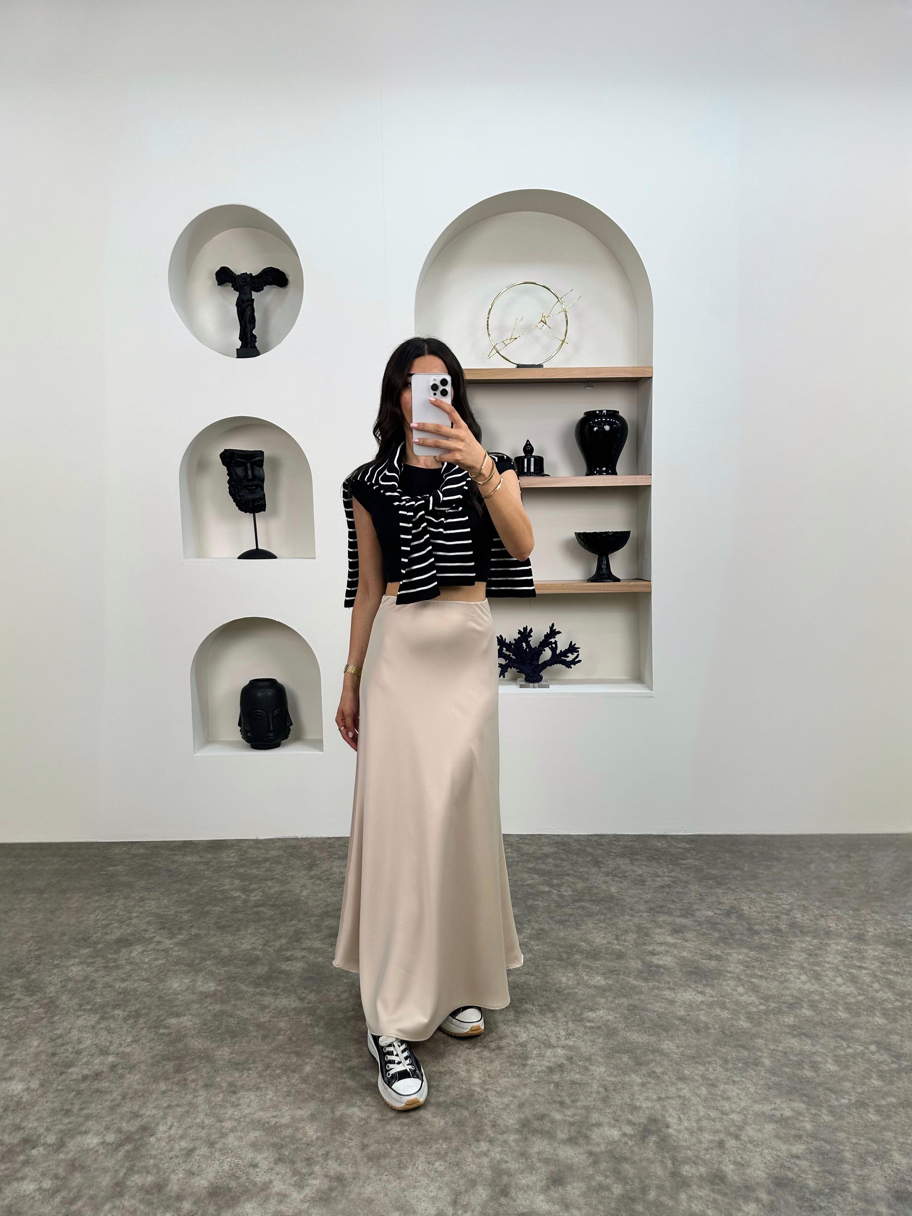 Oliv Taş Maxi Saten EtekGausETEKGU008937