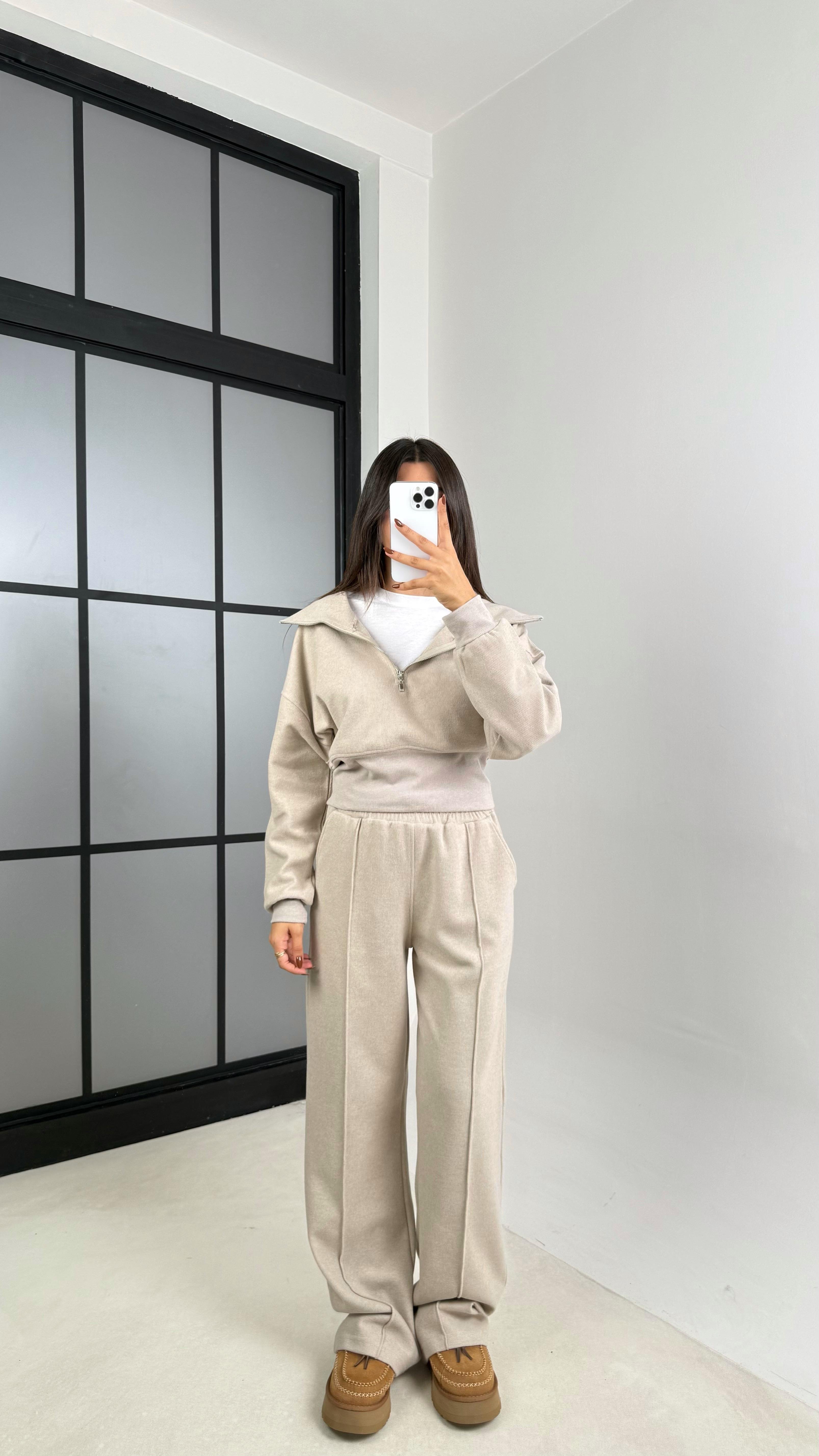 Vizon Selanik Tshirtlü 3'Lü Örme Takım GAUS-00154GAUSTAKIMGAUS-00154