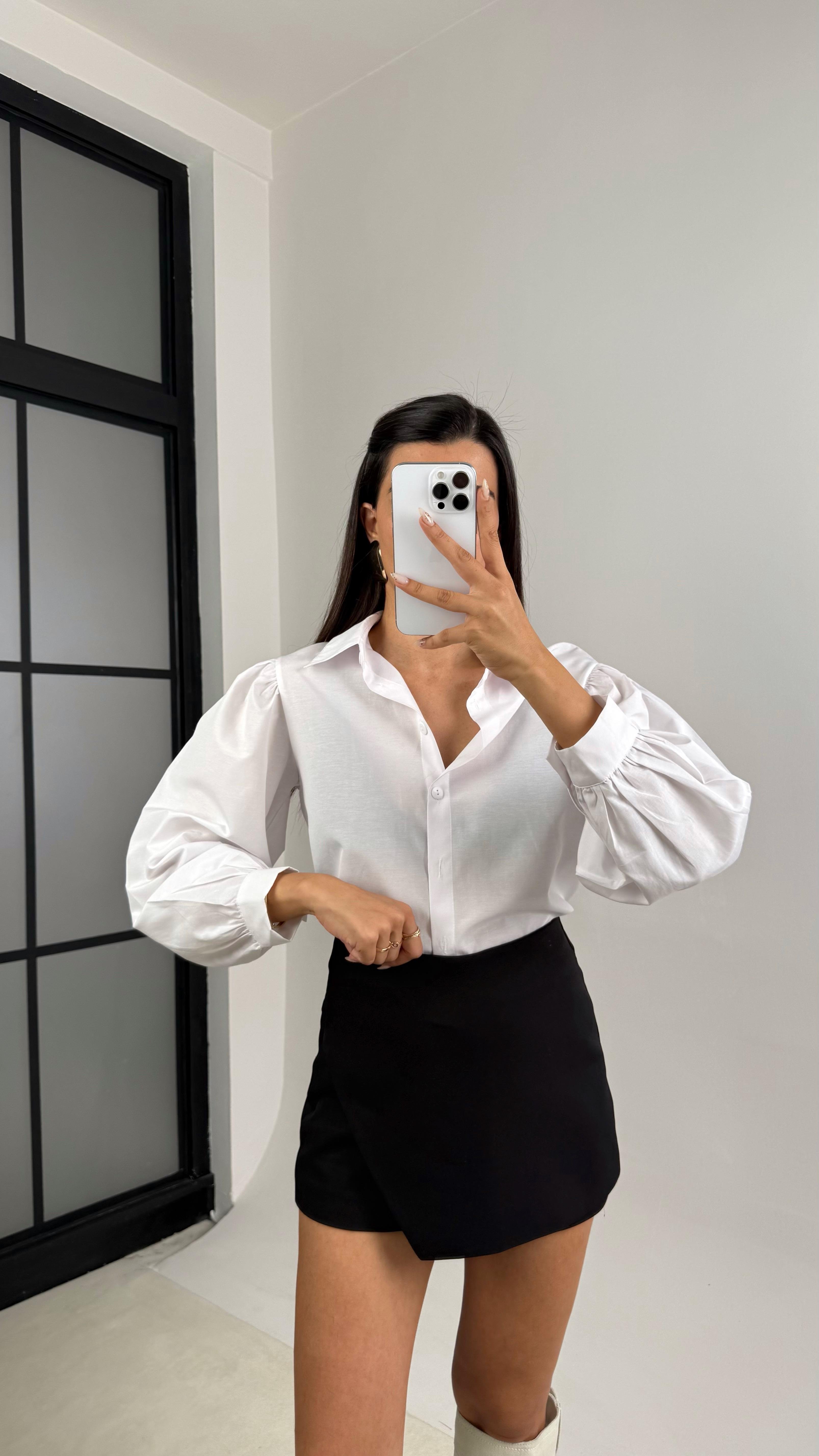 Beyaz Premium Basic Gömlek GAUS-00104GAUS القمصان GAUS-00104