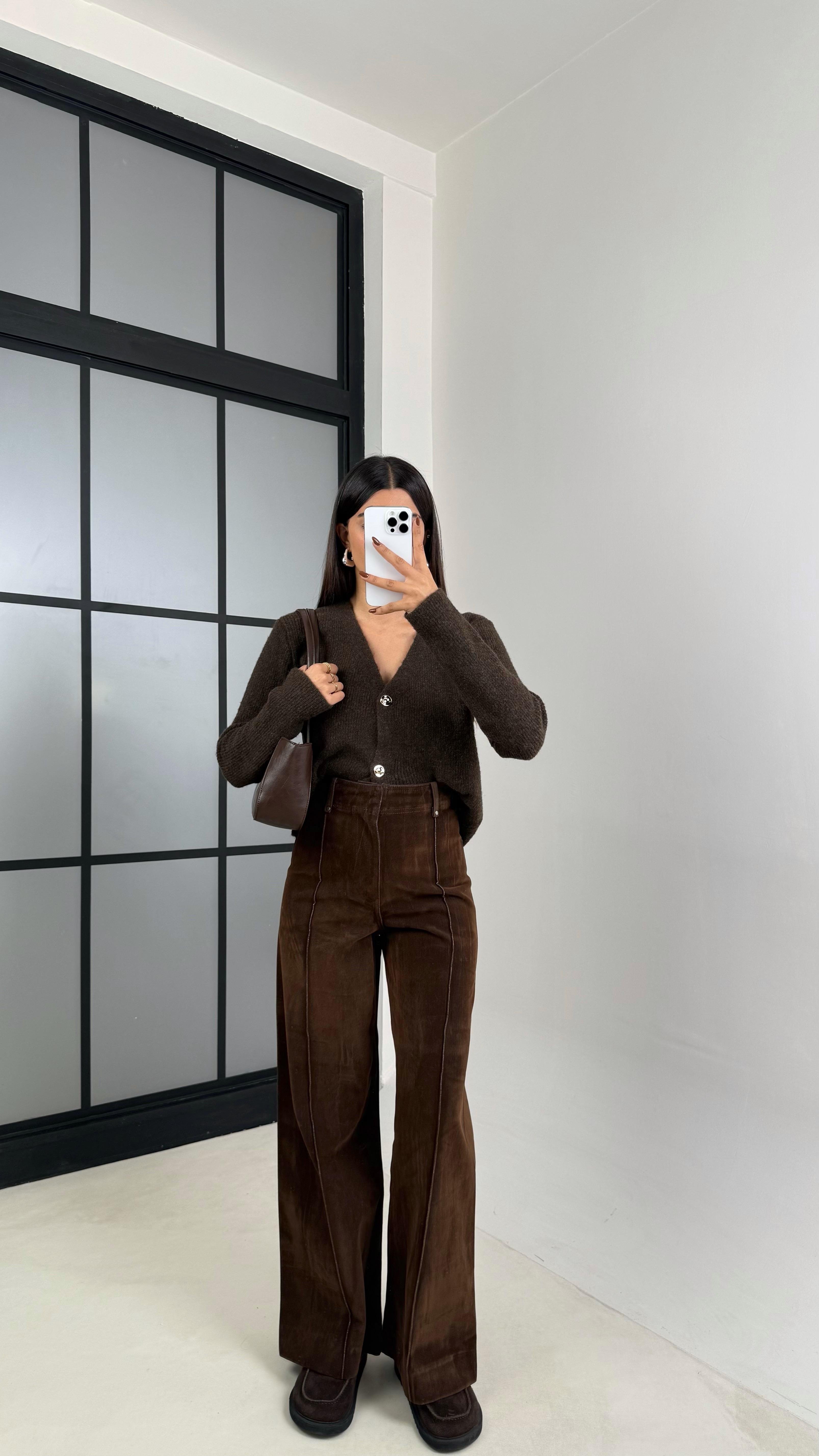 Kahve Kadife Pantolon GAUS-00331GAUSPANTOLONGAUS-00331