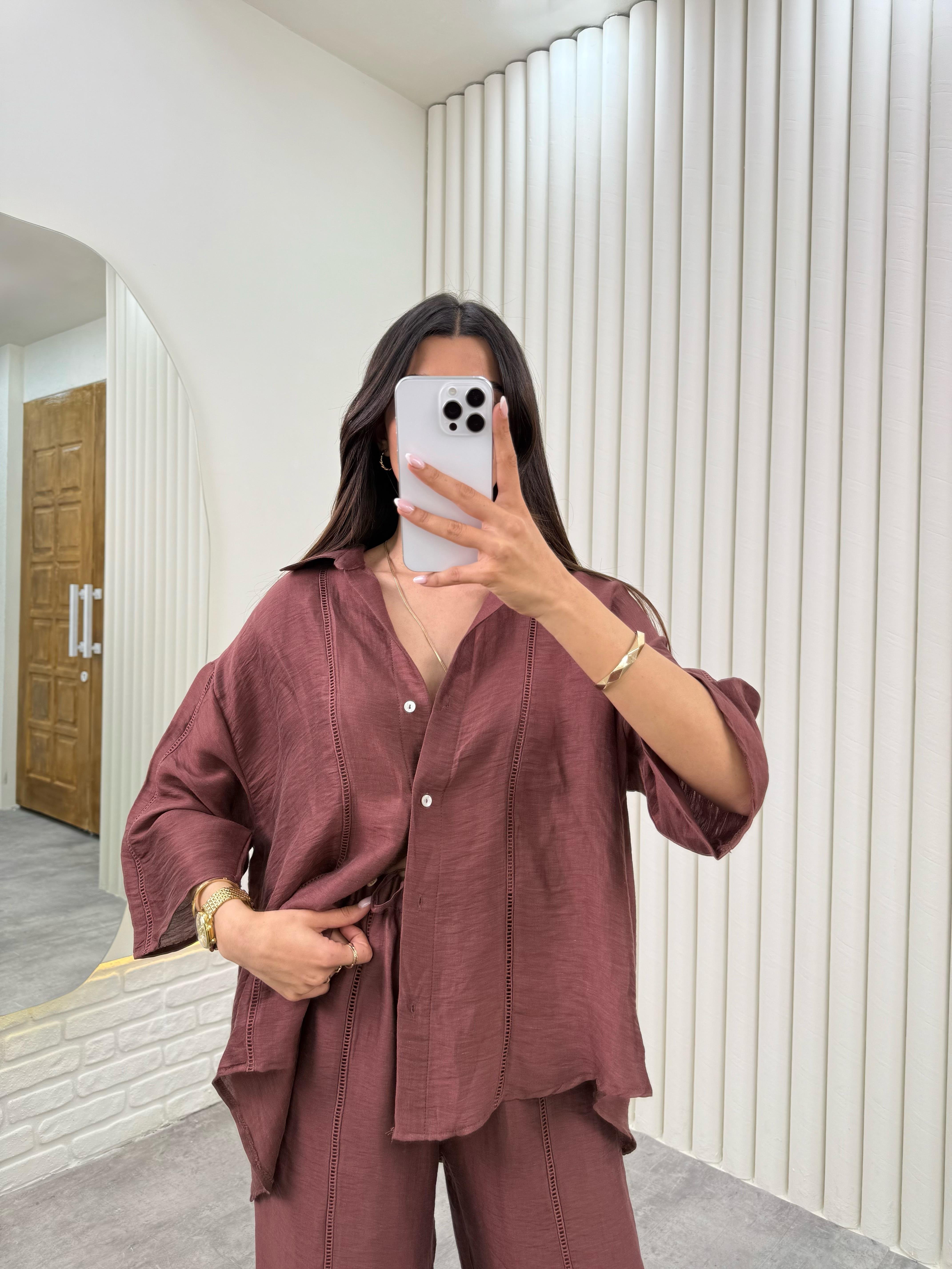 Mürdüm  ZR Model Cepli İthal Keten Takım Gaus00312GausTAKIMGU1001716