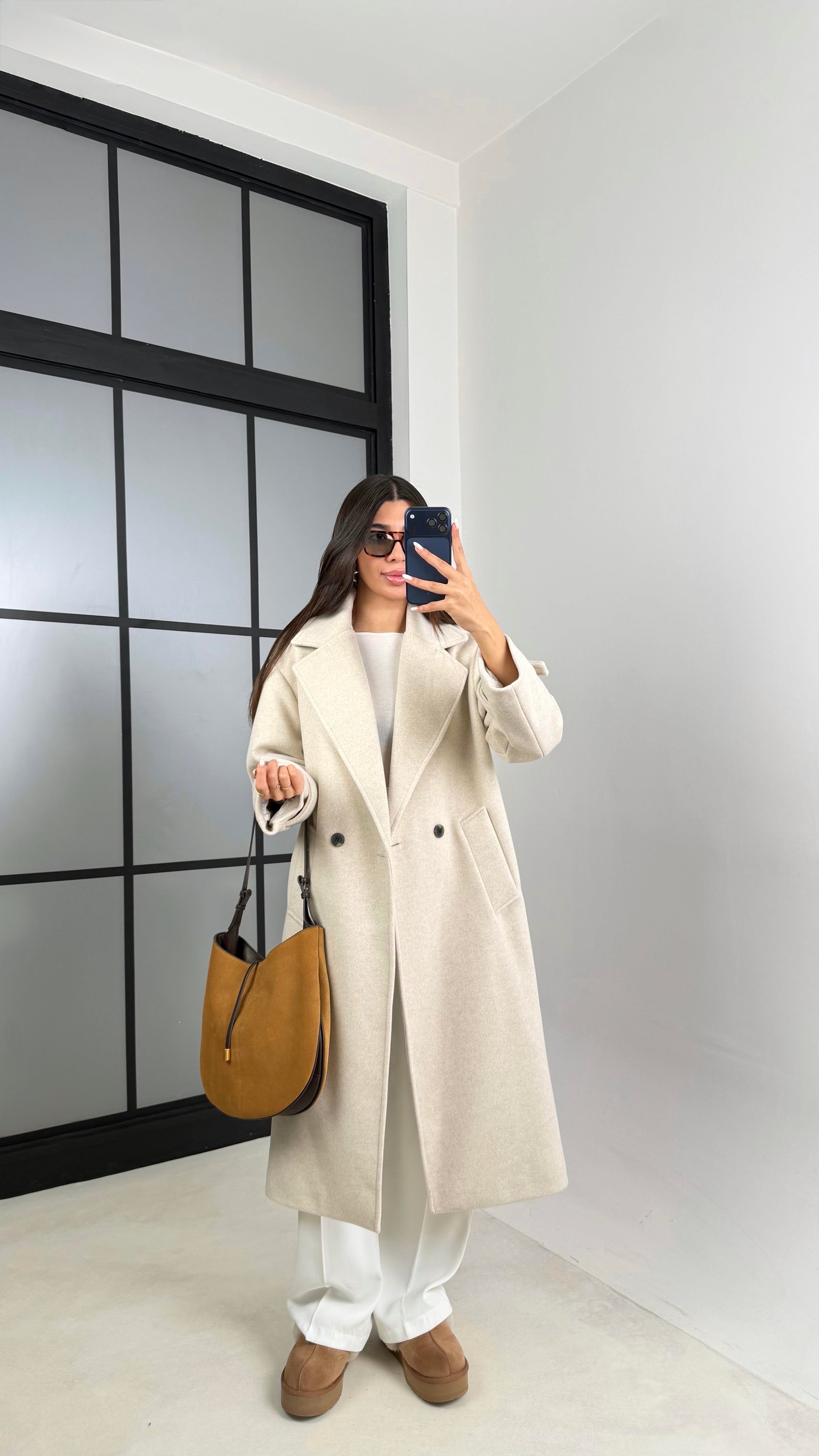 Taş MD Muadil Astarlı Kaşe Kaban GAUS-00613GAUS المعاطف GAUS-00613