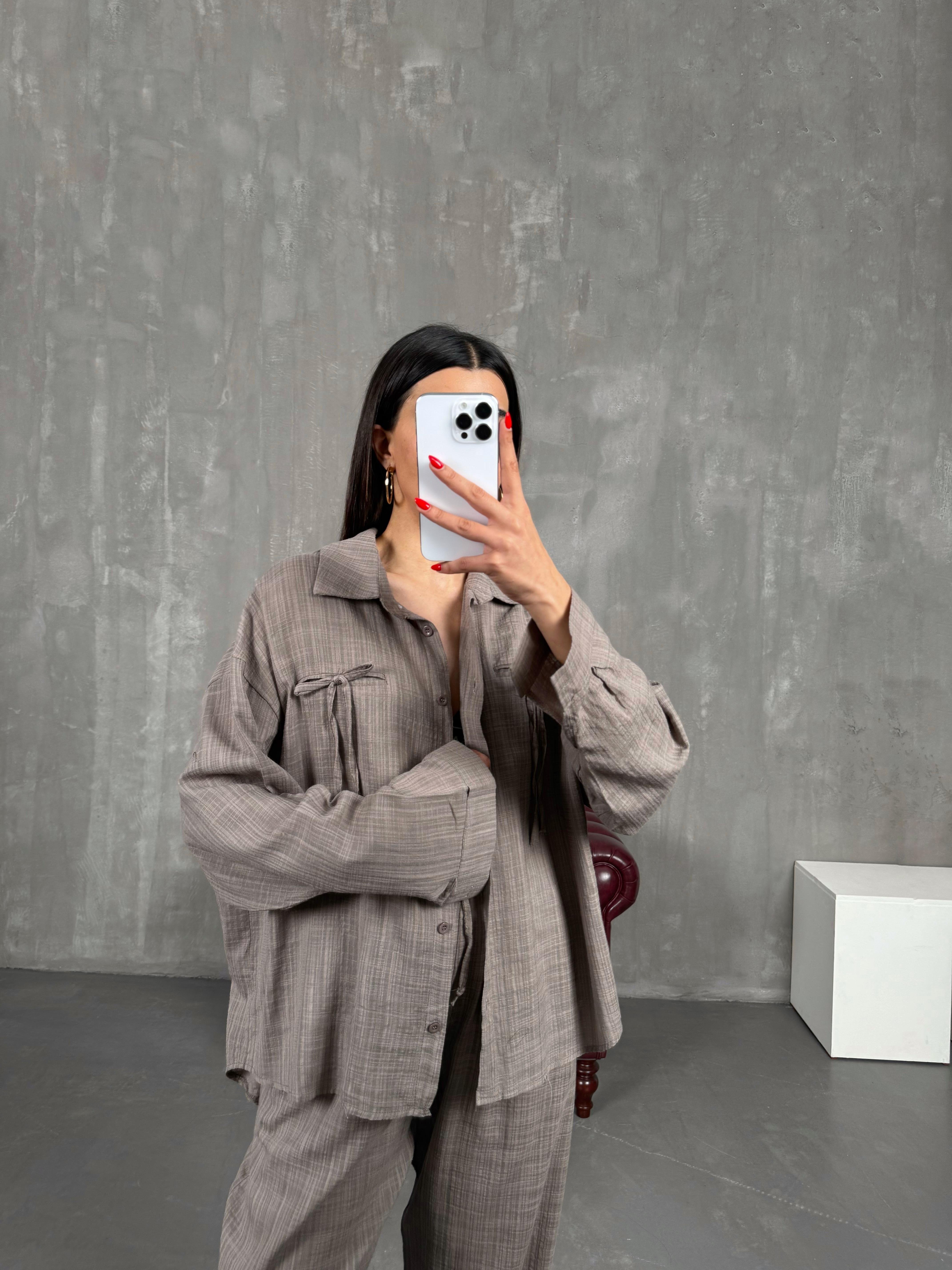 Vizon Kareli Keten Takım Gaus00194GausTAKIMGU1001454