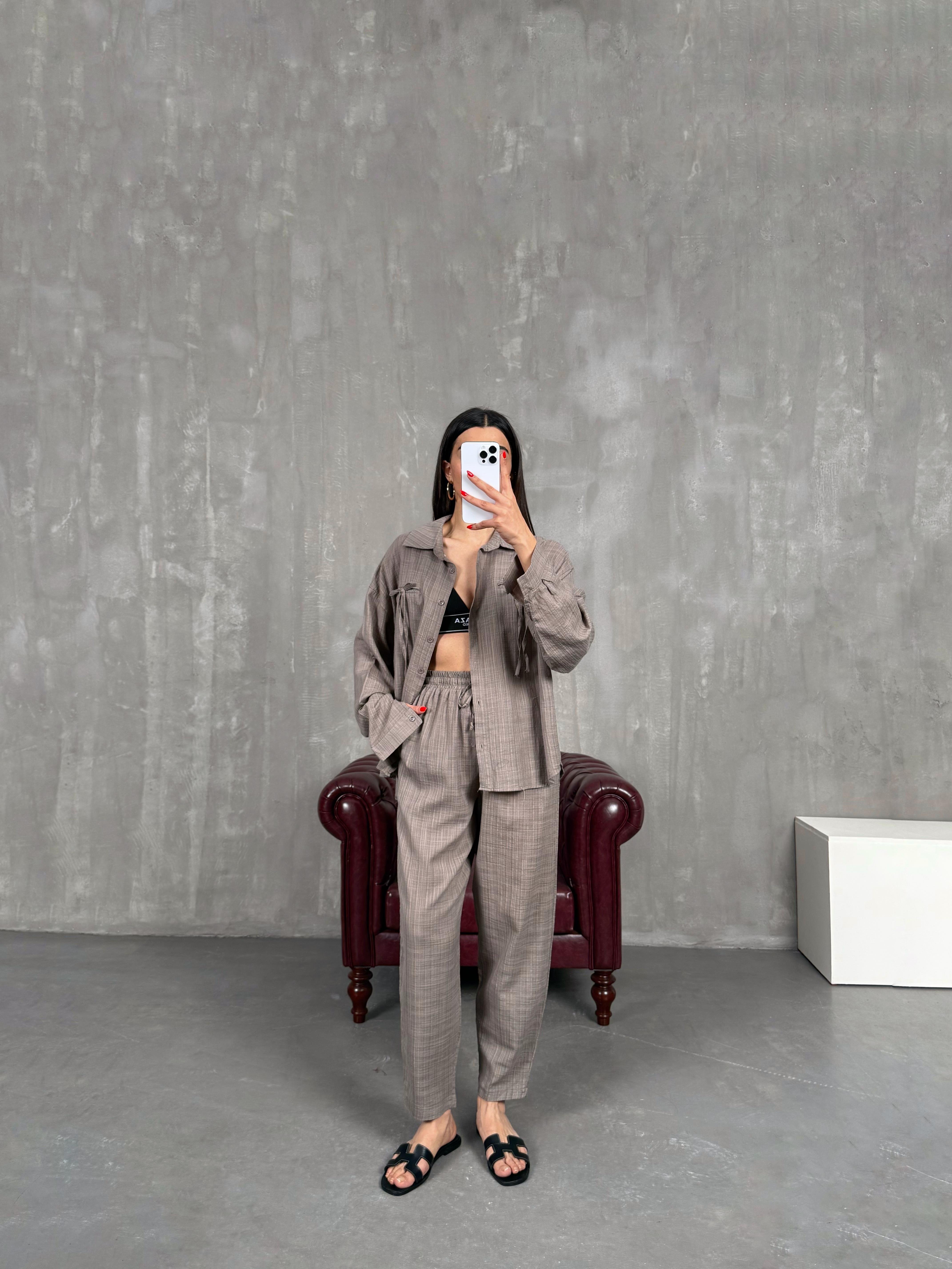 Vizon Kareli Keten Takım Gaus00194GausTAKIMGU1001454