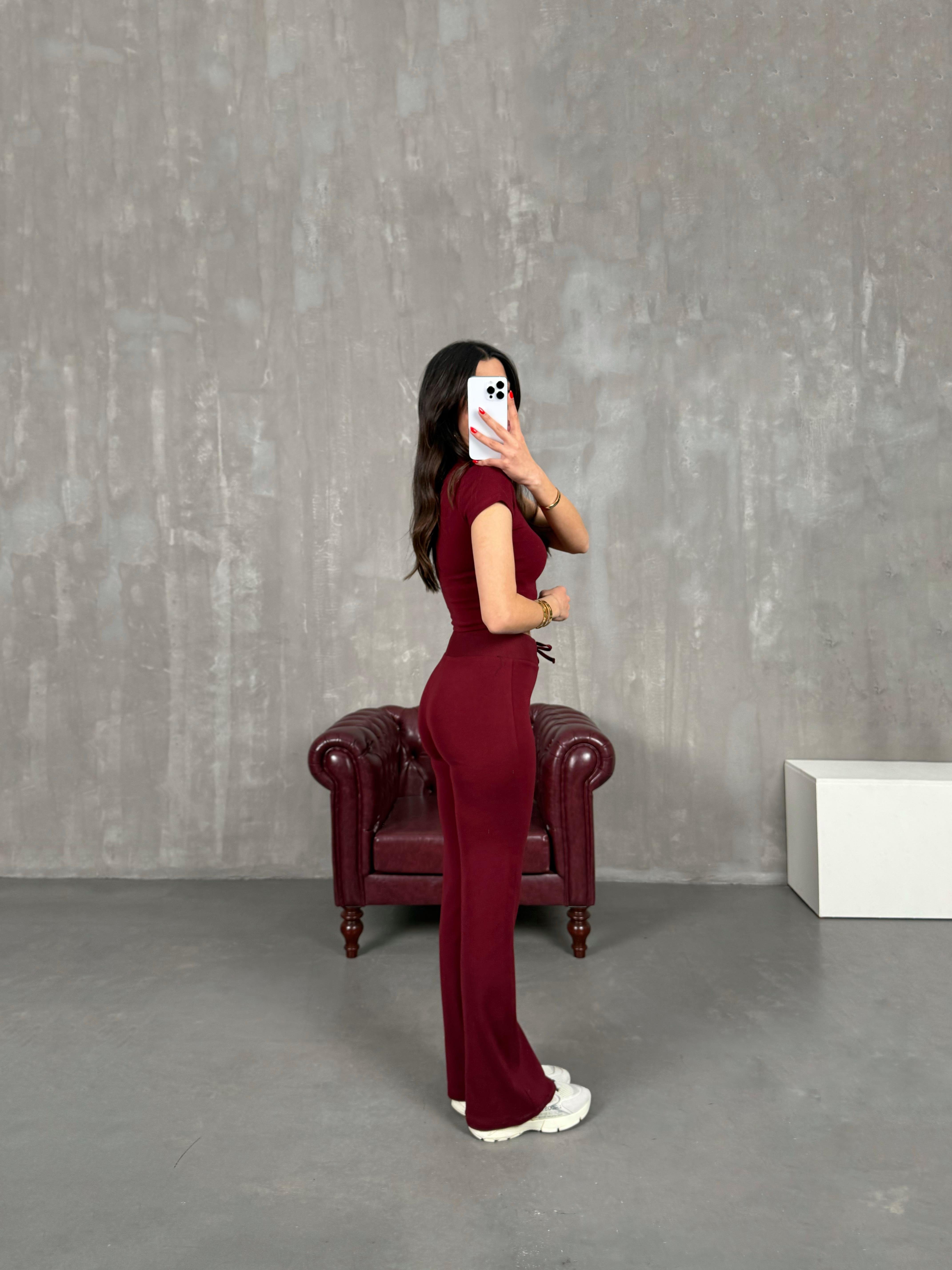 Bordo Bisiklet Yaka Basic Takım Gaus00175GausTAKIMGU1001406