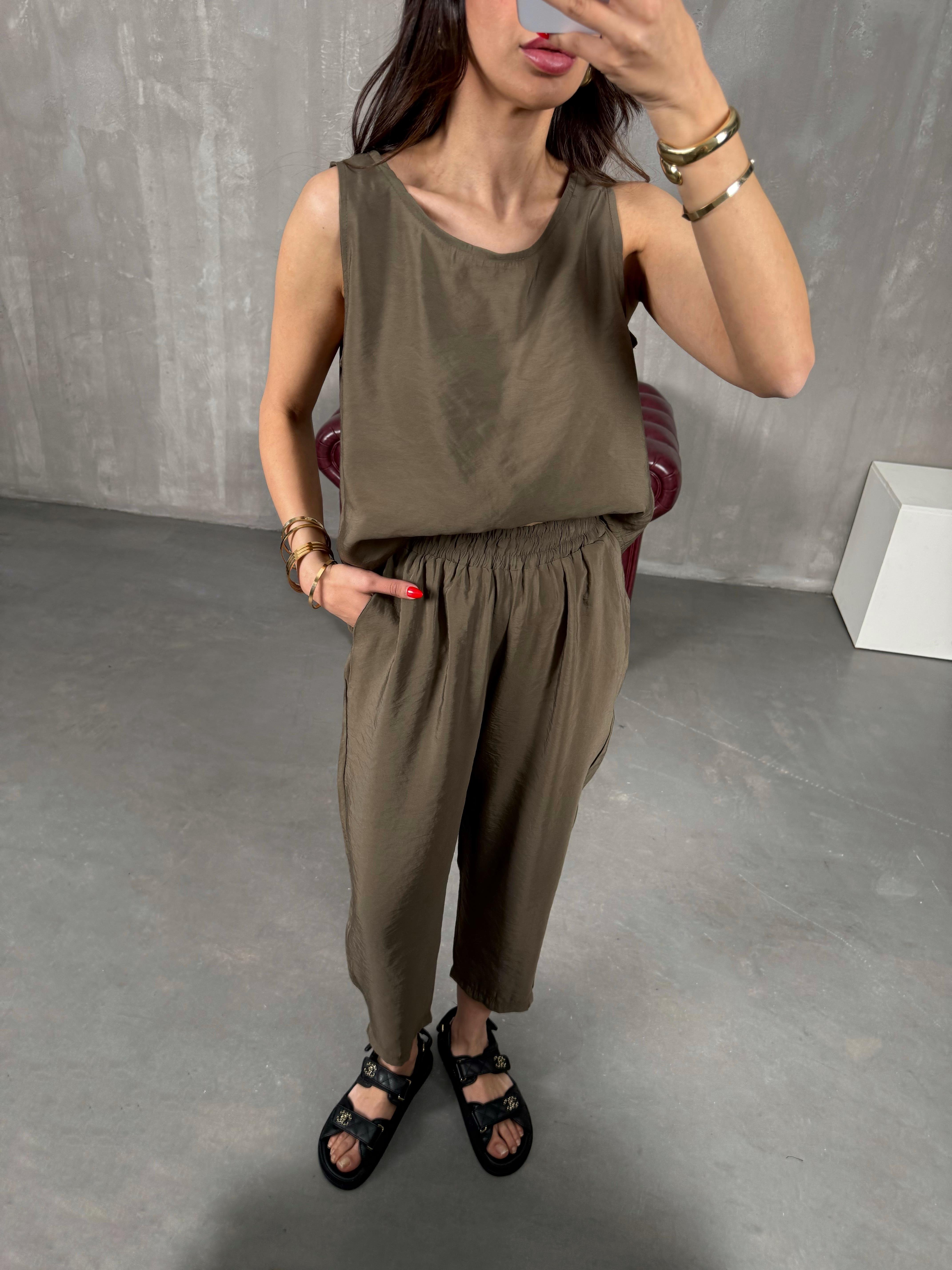 Haki Sıfır Kol Tensel Takım Gaus00165GausTAKIMGU1001478