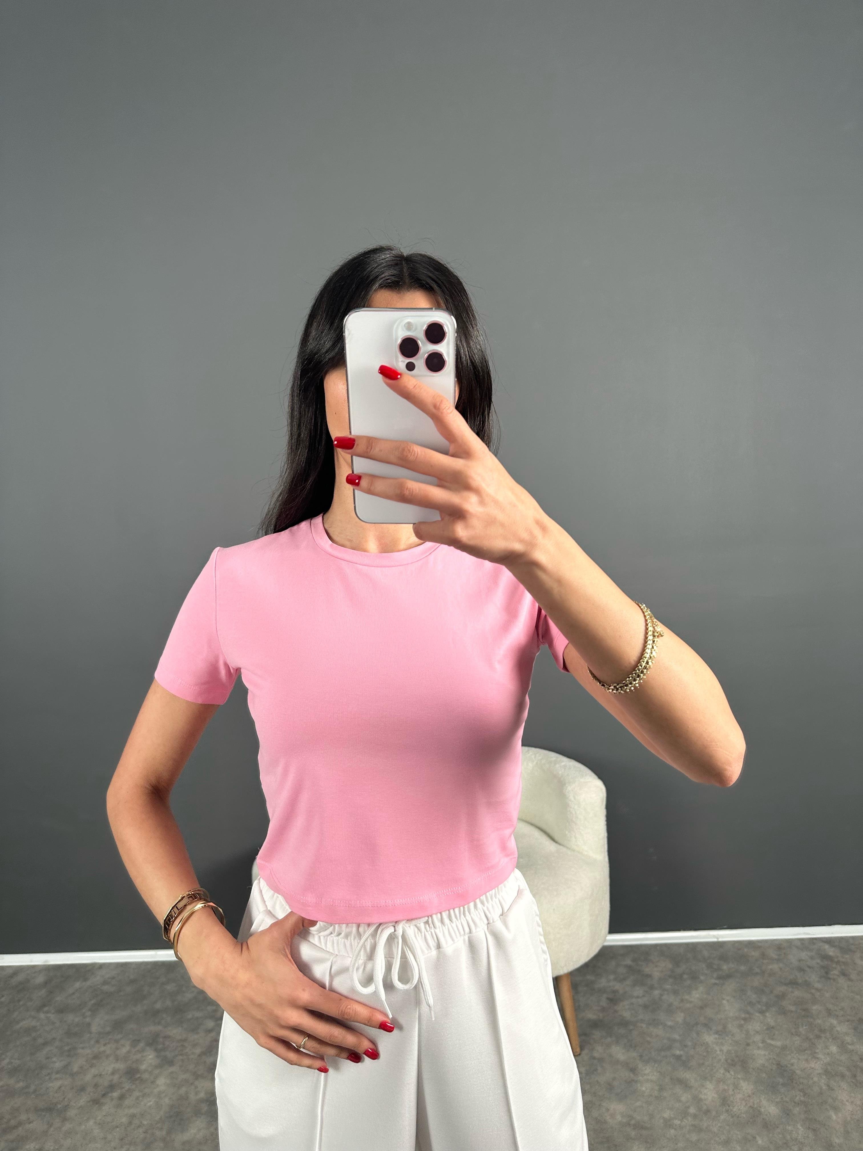 AS Pembe Crop T-shirtGausTSHIRTGU007904