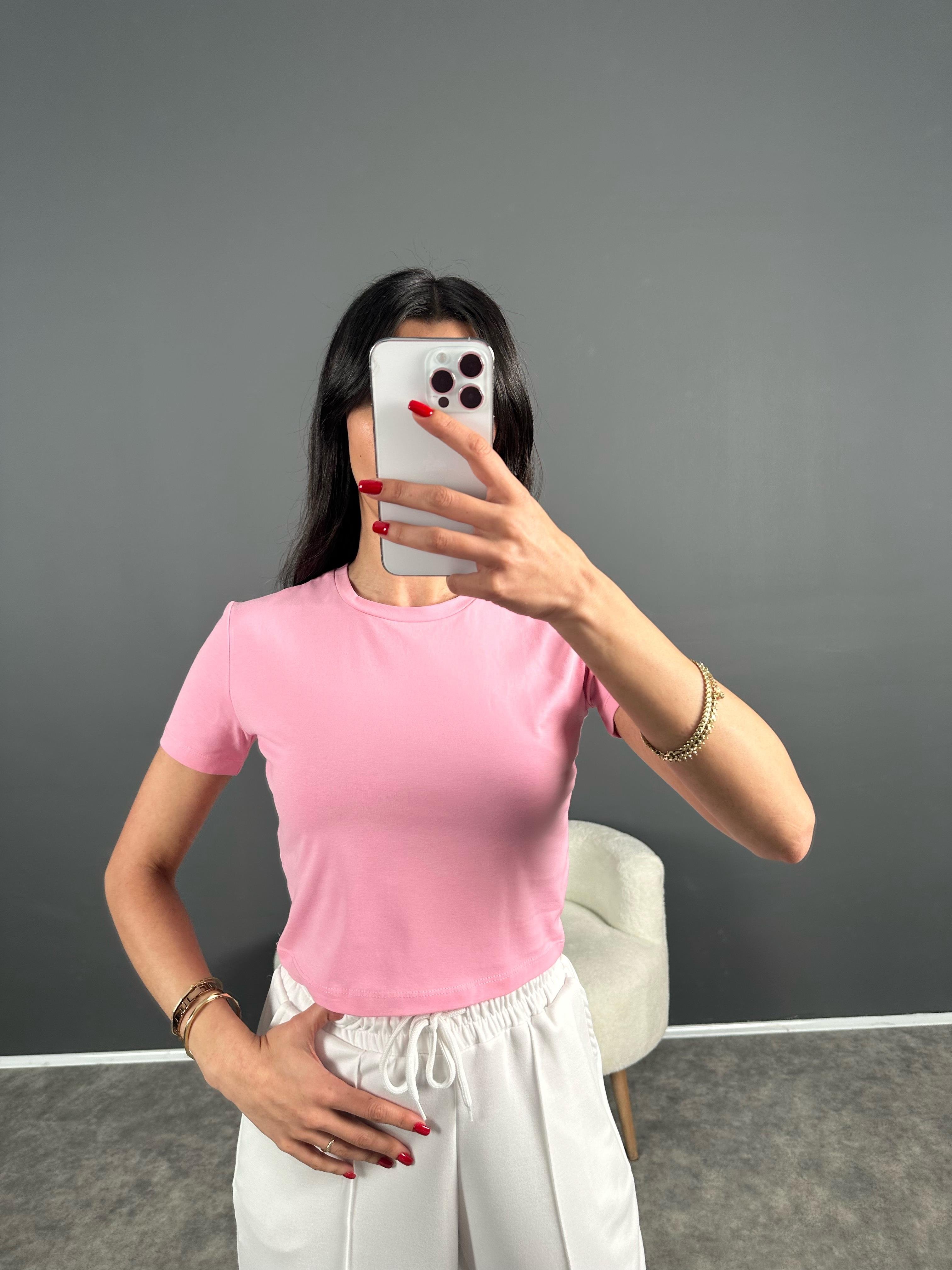 AS Pembe Crop T-shirtGausTSHIRTGU007904