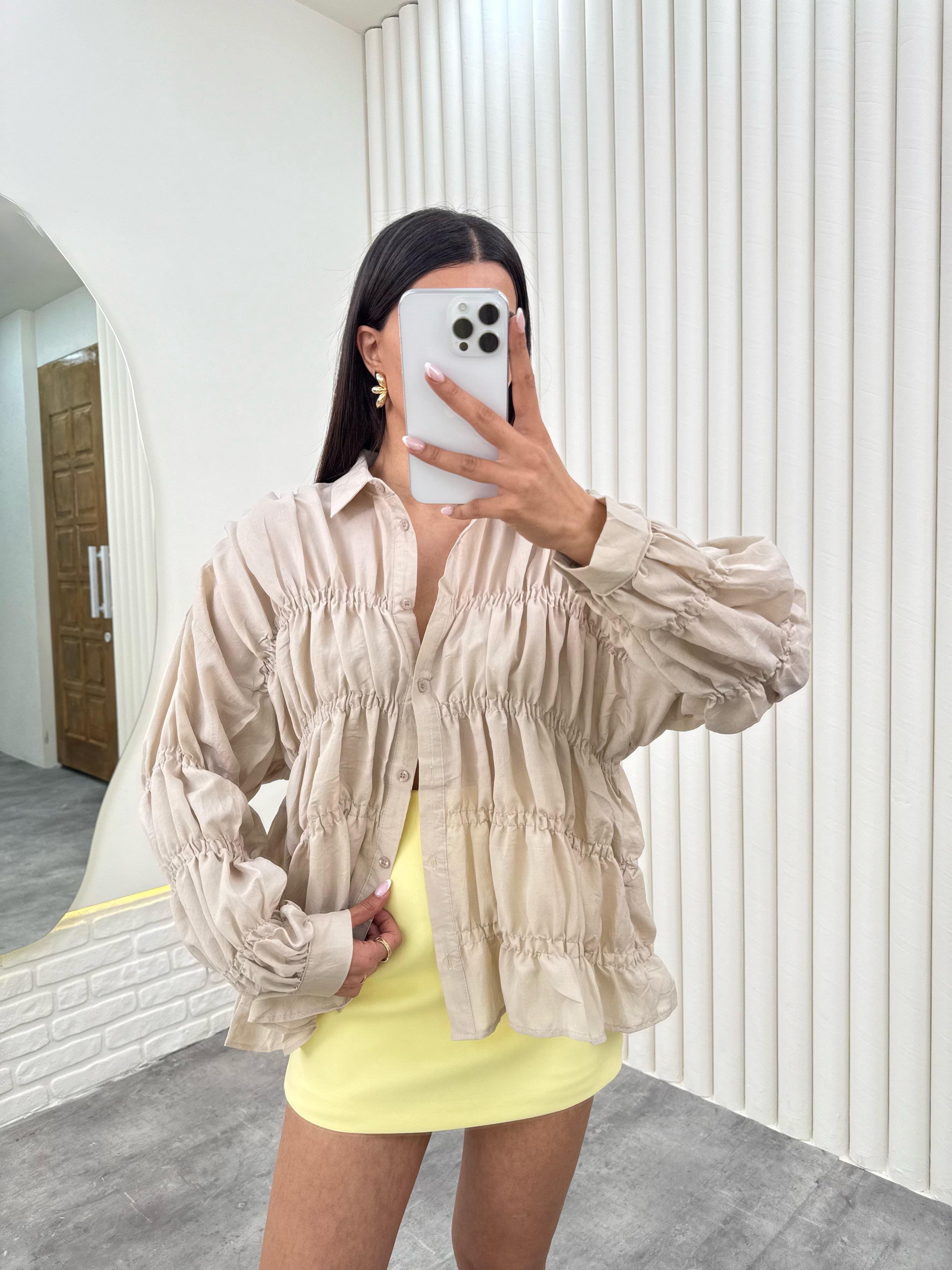 Vizon Gipeli Tasarım Tensel Gömlek Gaus00279GausGÖMLEKGU1001650