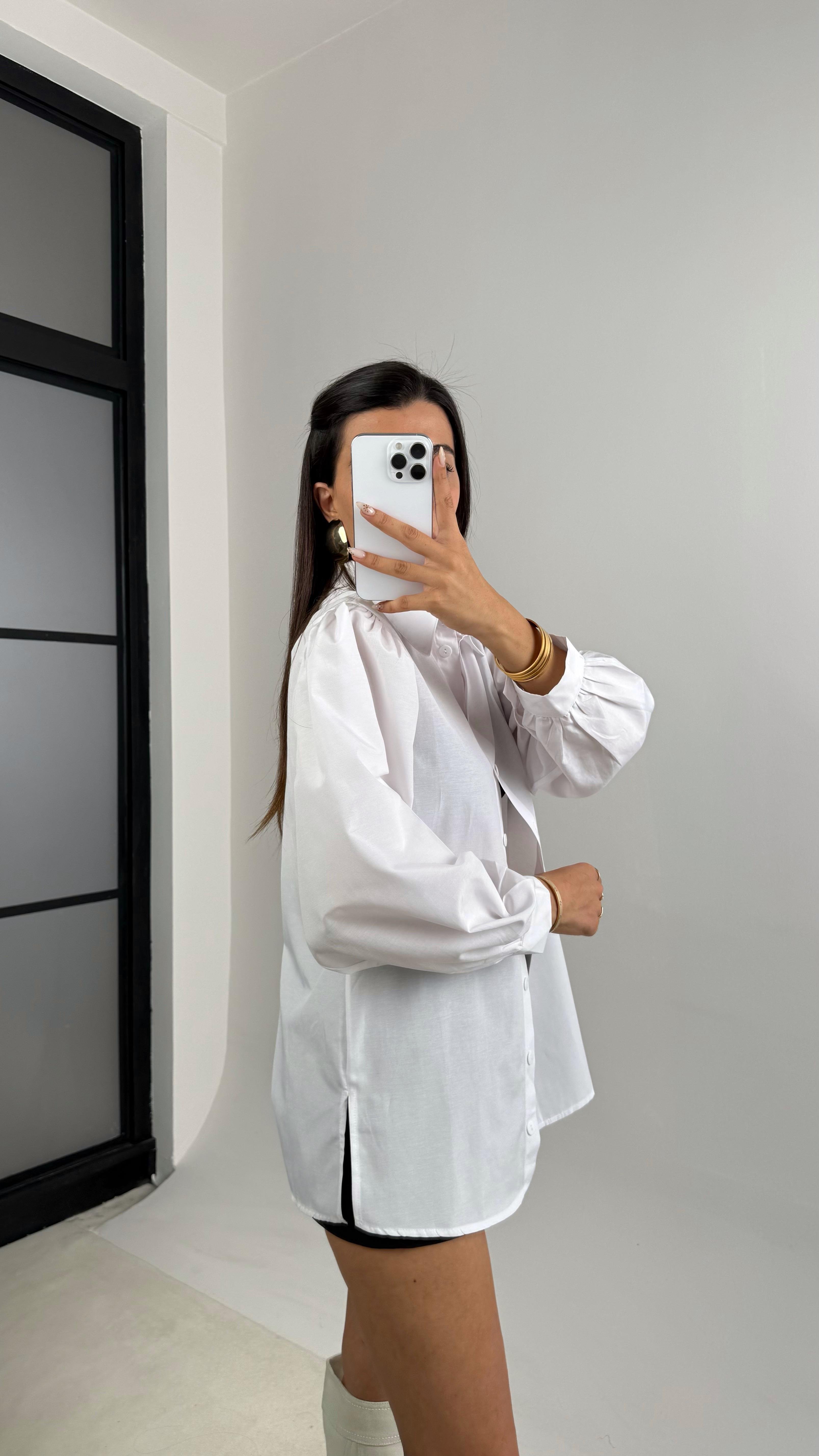 Beyaz Premium Basic Gömlek GAUS-00104GAUS القمصان GAUS-00104