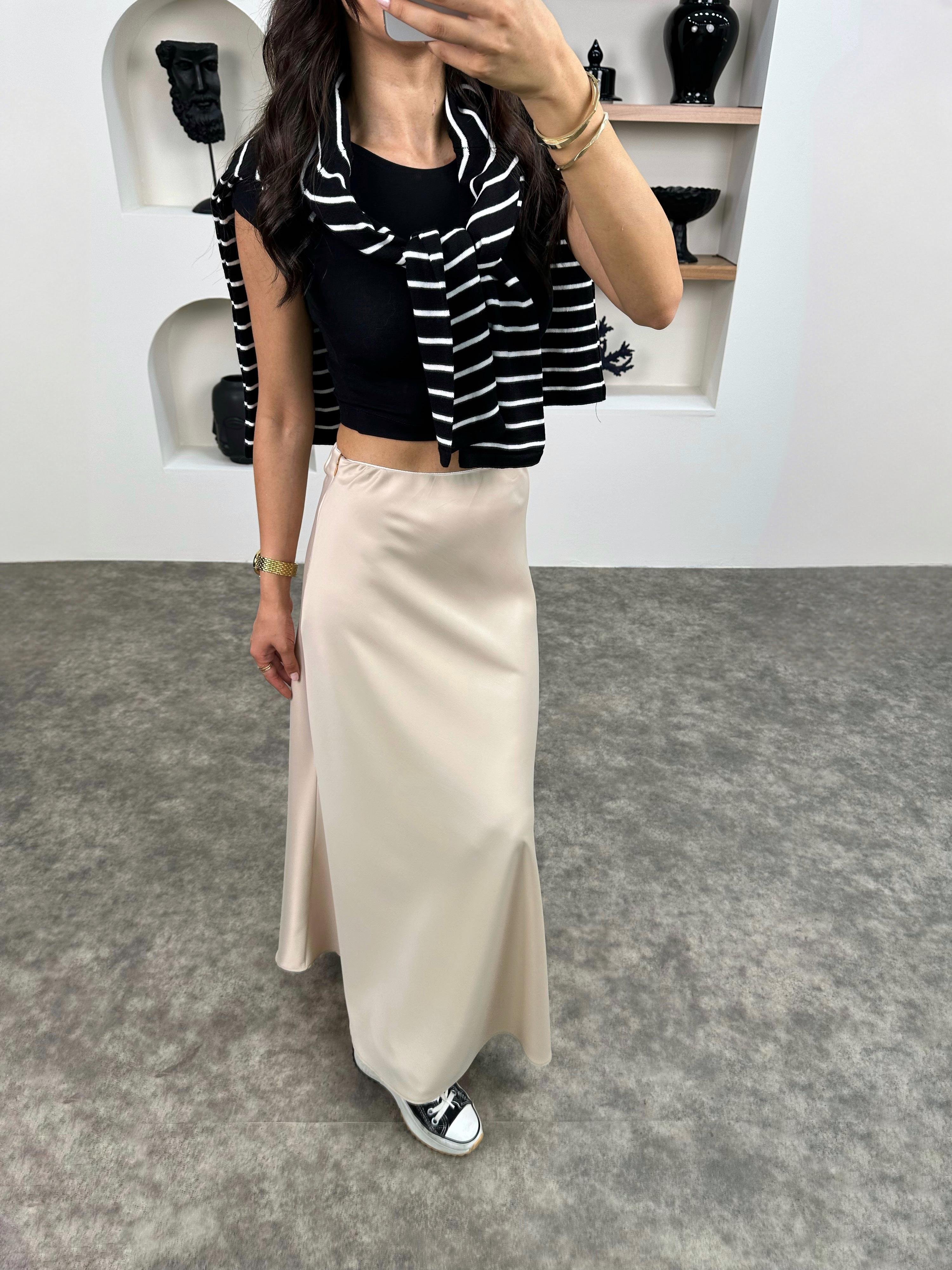 Oliv Taş Maxi Saten EtekGausETEKGU008937