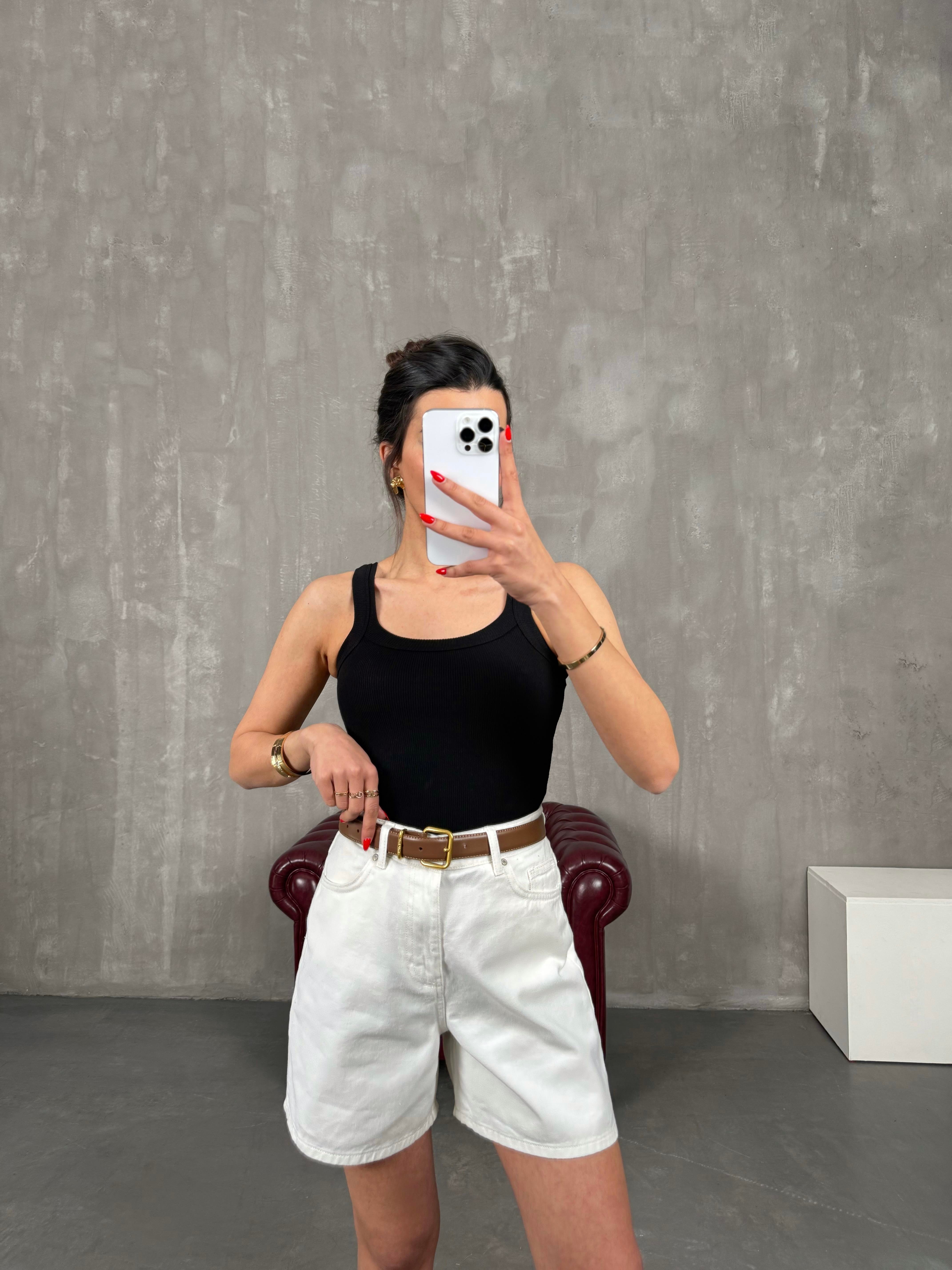 Siyah Askılı Crop Gaus00220GausCROPGU1001509