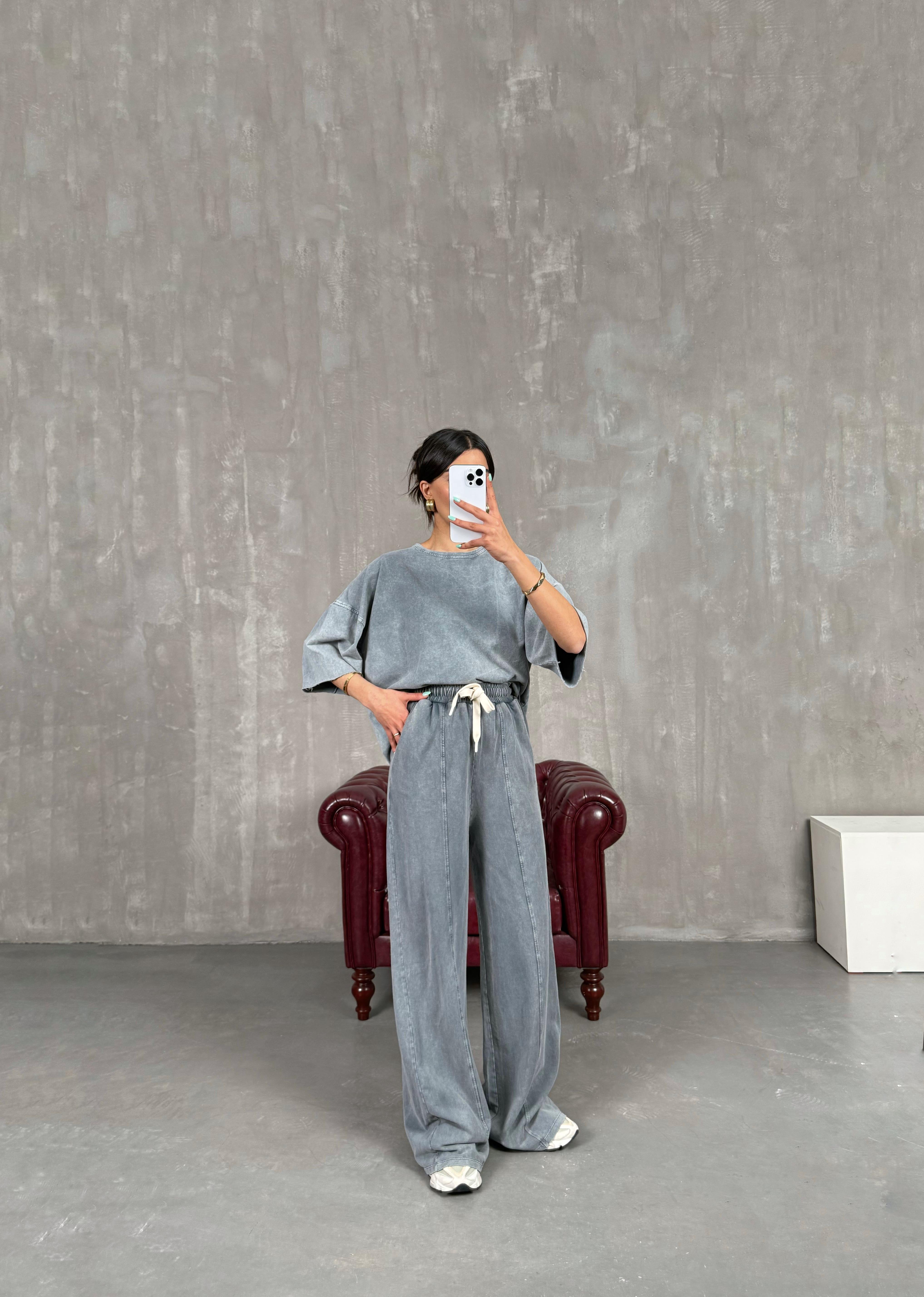 Gri Yıkamalı İkili TakımGaus00246GausTAKIMGU1001570