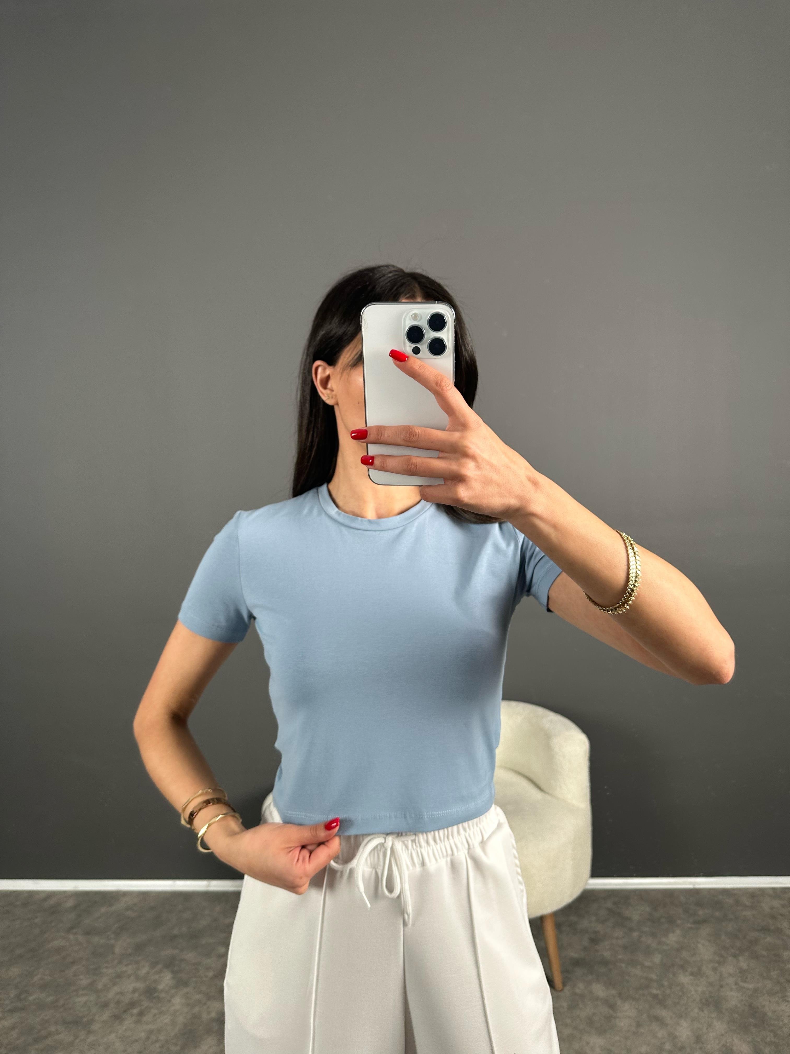 AS Mavi Crop T-shirtGausTSHIRTGU007907