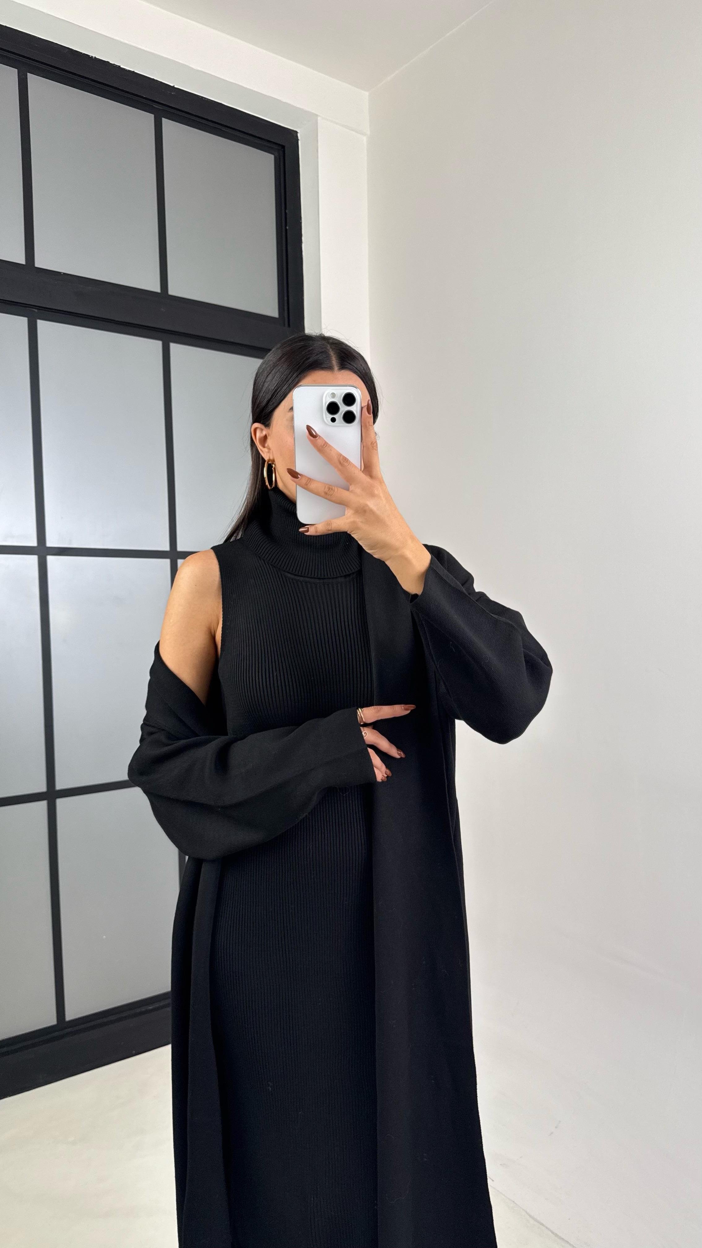 Siyah Balıkçı Yaka Triko 2'Li Takım GAUS-00211GAUSTAKIMGAUS-00211