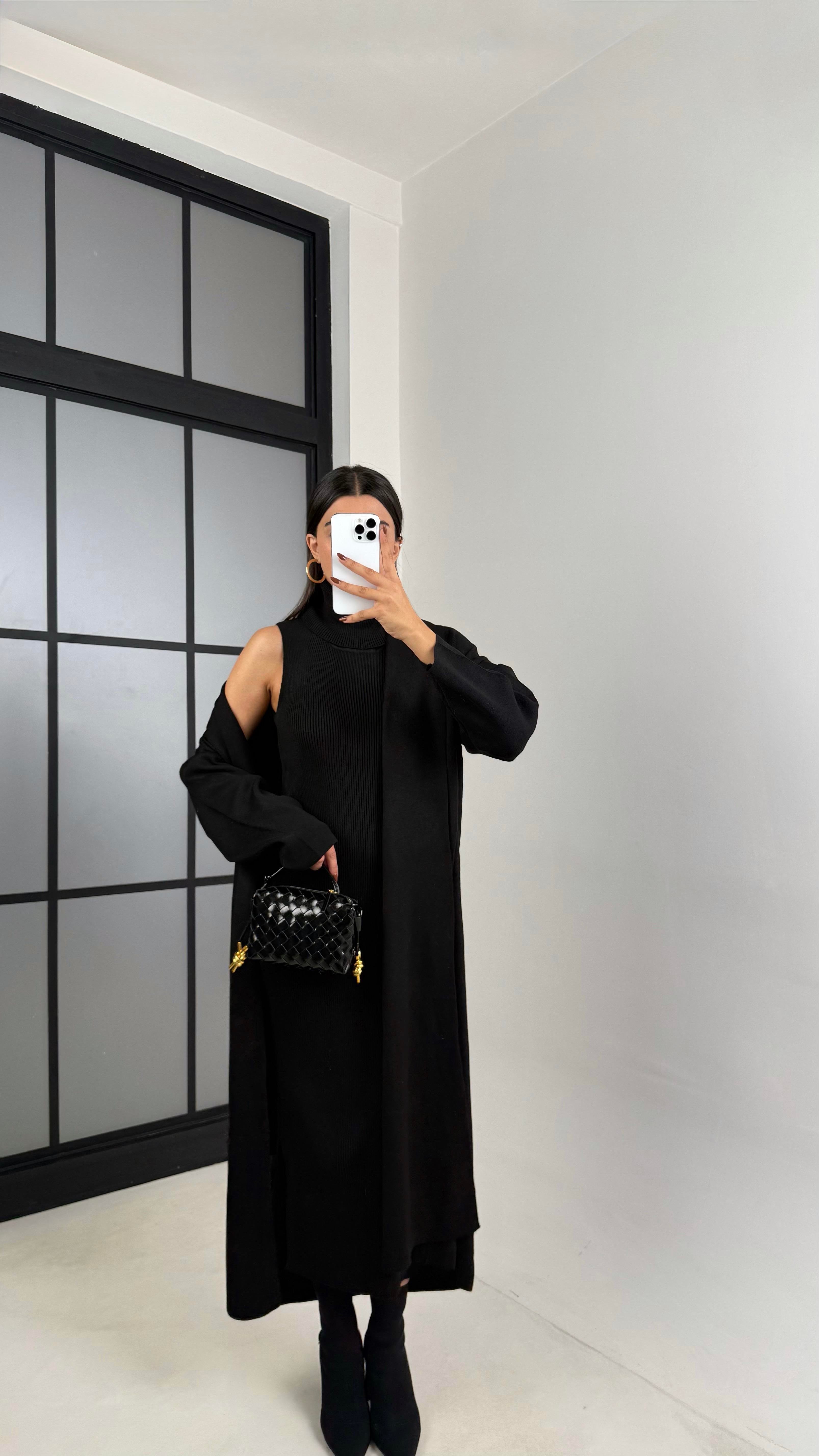 Siyah Balıkçı Yaka Triko 2'Li Takım GAUS-00211GAUSTAKIMGAUS-00211