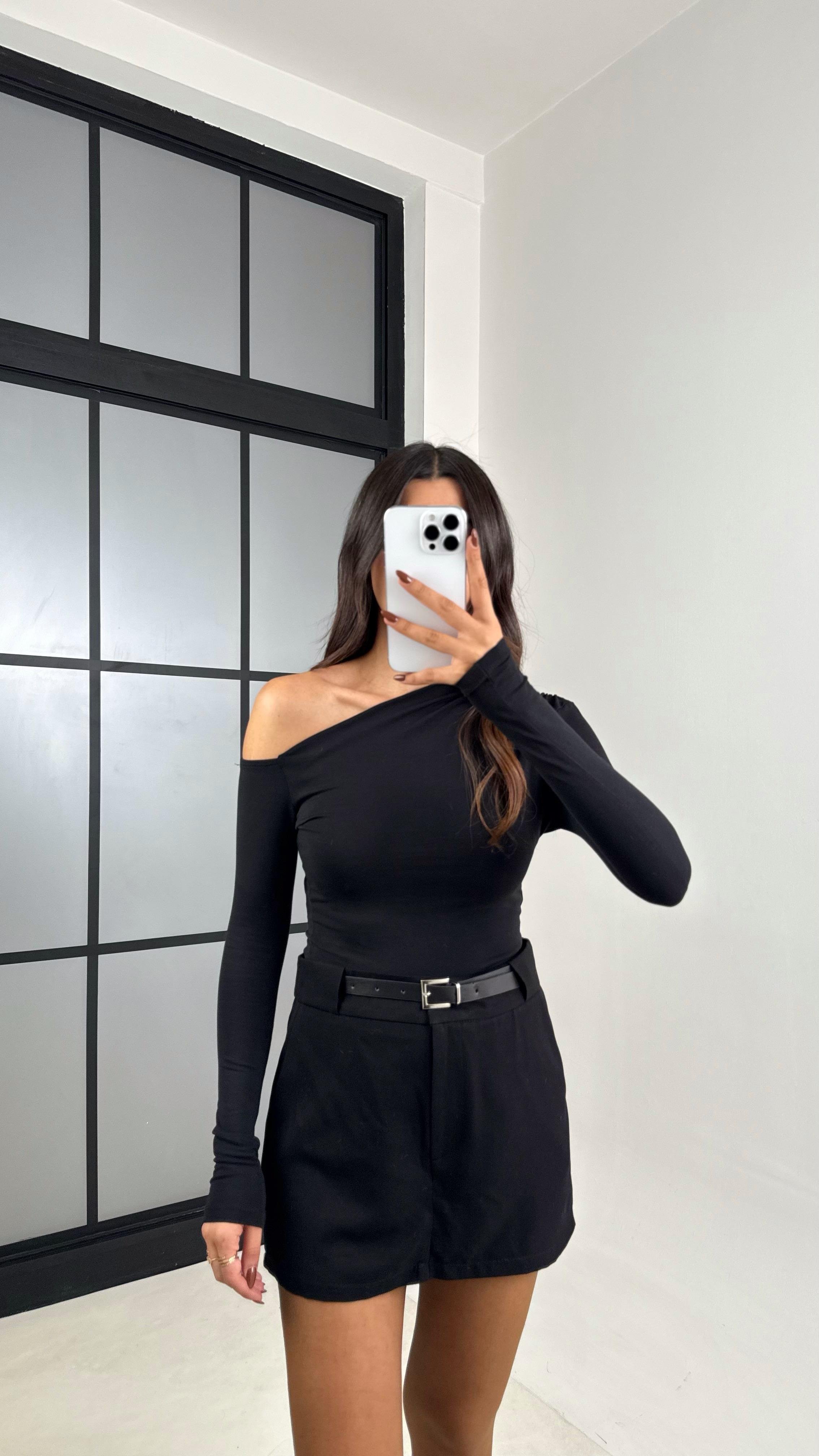 Siyah Kemerli Şort Etek GAUS-00184GAUSETEKGAUS-00184