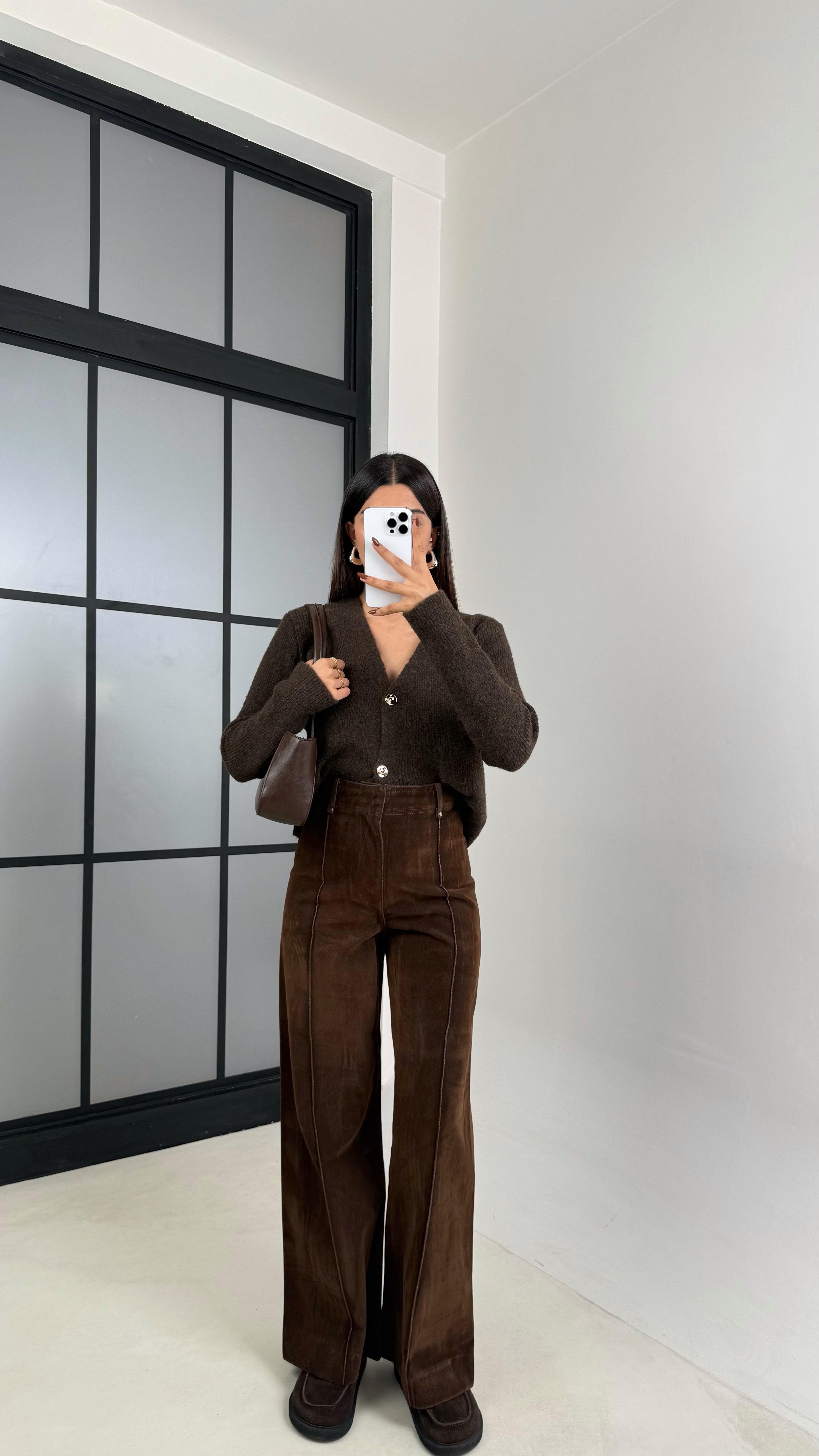 Kahve Kadife Pantolon GAUS-00331GAUSPANTOLONGAUS-00331