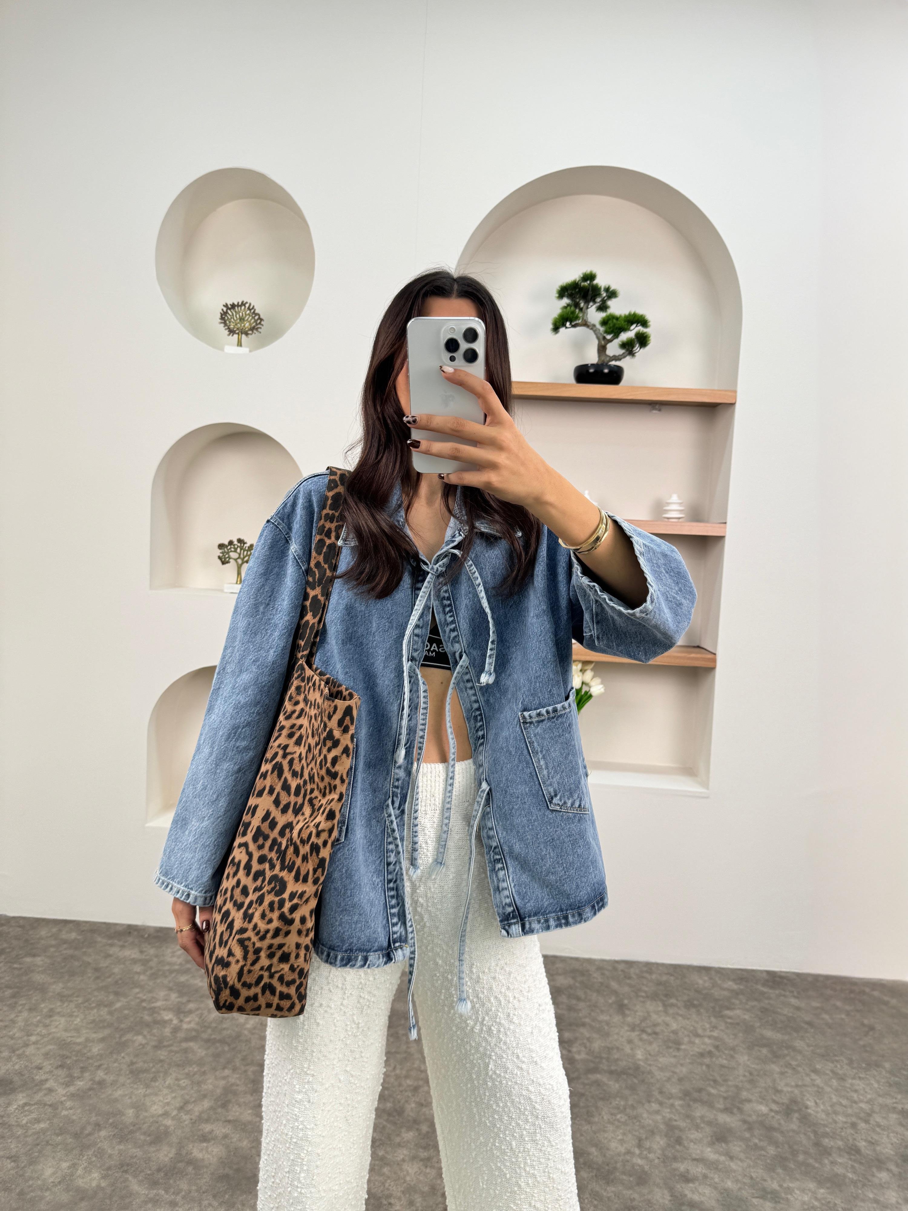 Leopar Desenli Büyük Bez ÇantaBAG COLLECTIONGaus ÇantaCNT-150