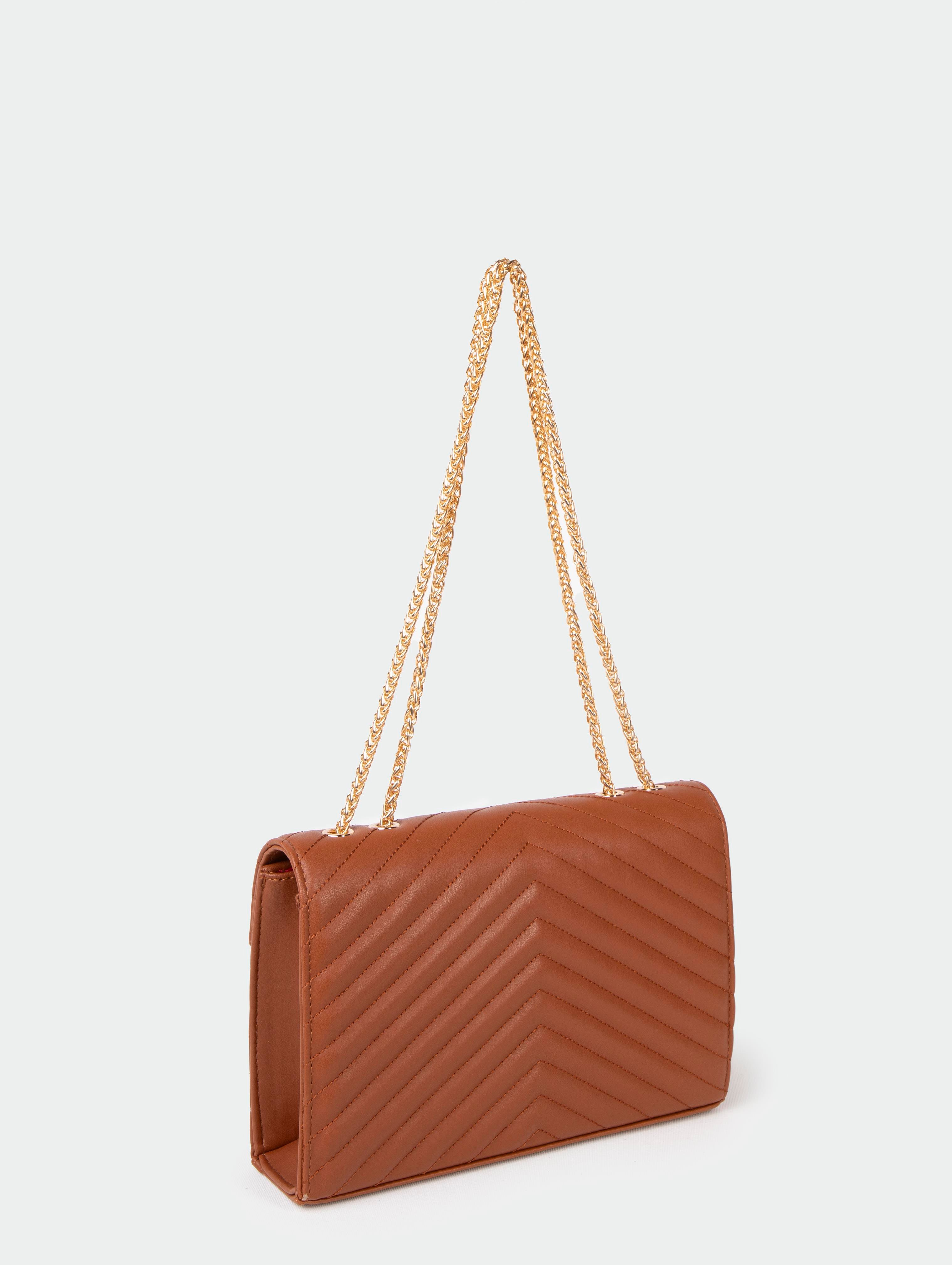 300 V DETAYLI ZİNCİRLİ OMUZ ÇANTASI CAMELBAG COLLECTIONGaus ÇantaCNT-115