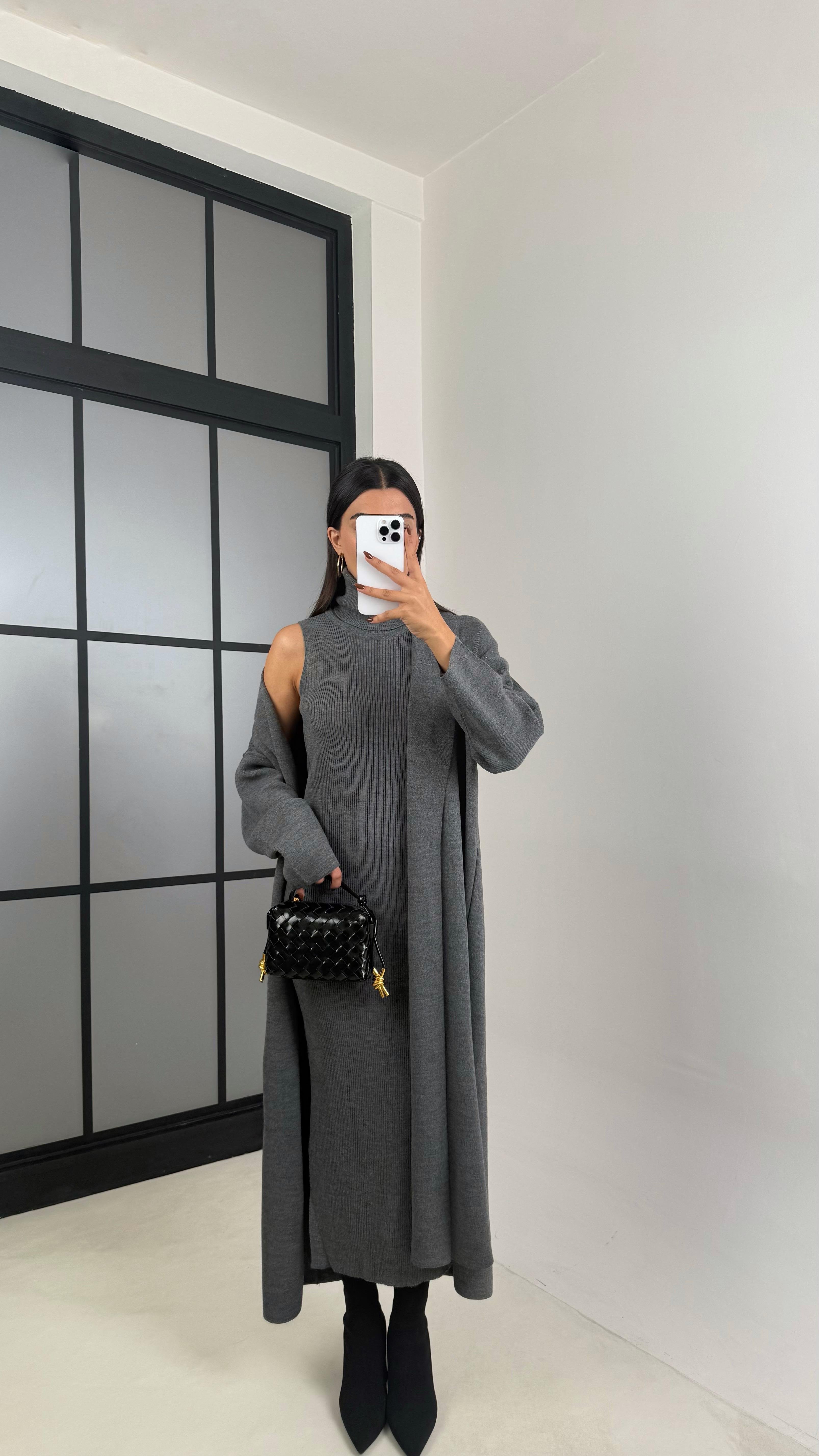 Antrasit Balıkçı Yaka Triko 2'Li Takım GAUS-00211GAUSTAKIMGAUS-00211