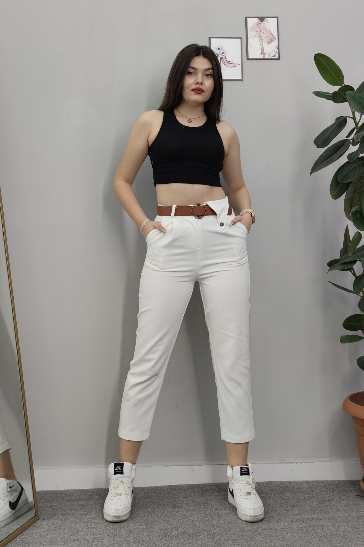 3953 GABARDİN BOYFREND PANTOLON