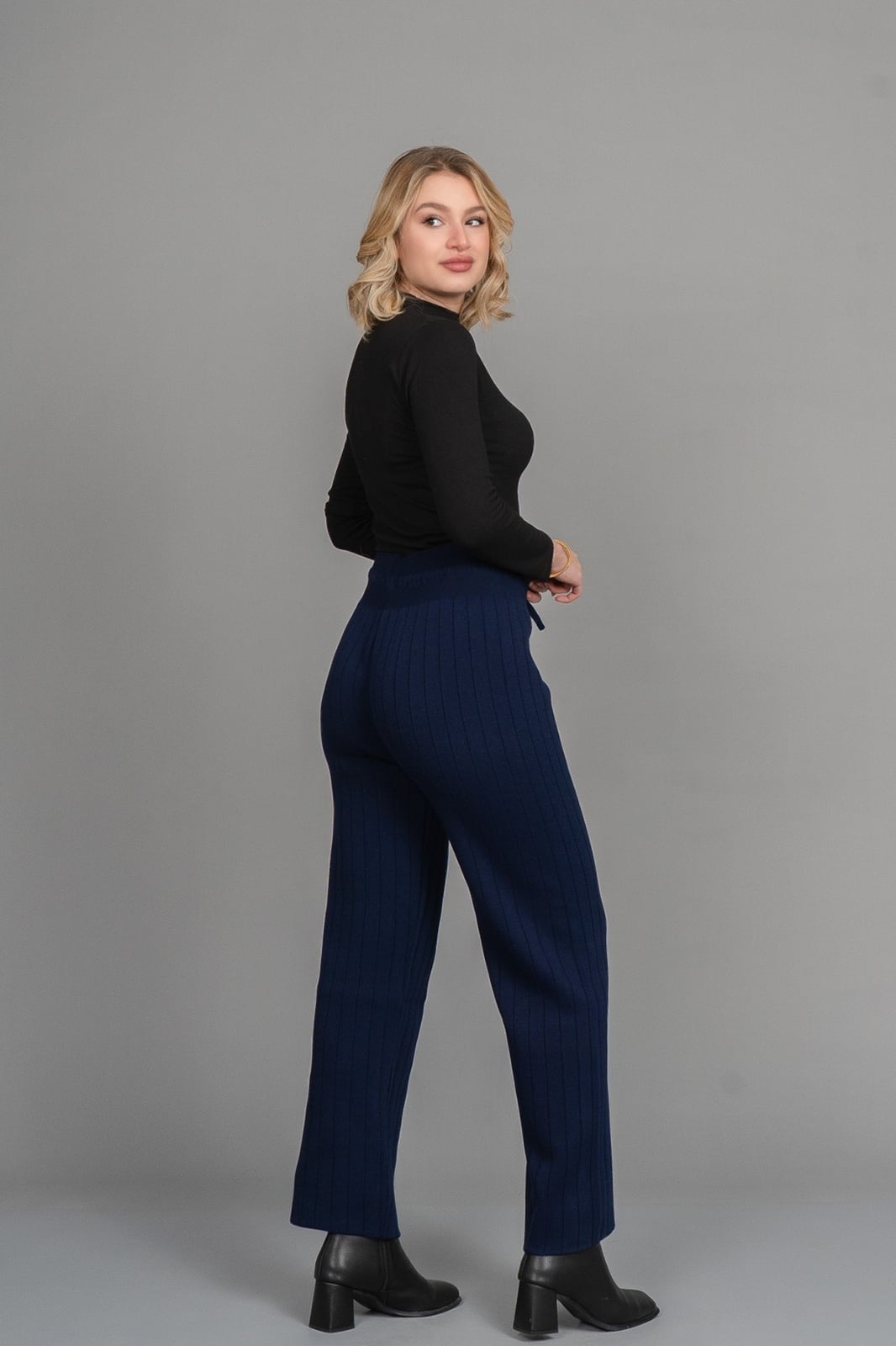 45145 İPLİ TRİKO PANTOLON