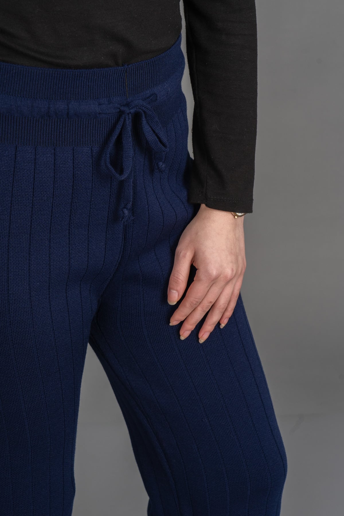 45145 İPLİ TRİKO PANTOLON