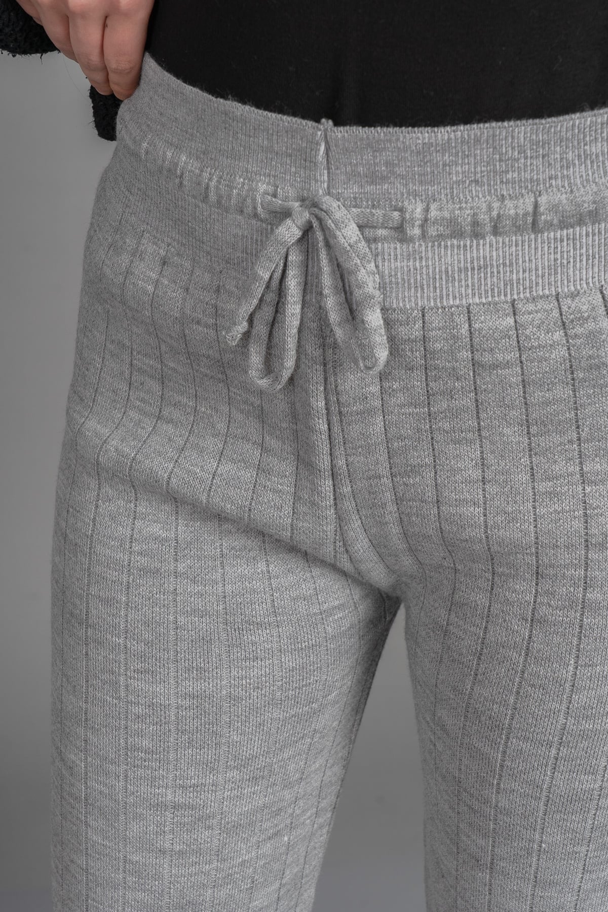 45145 İPLİ TRİKO PANTOLON