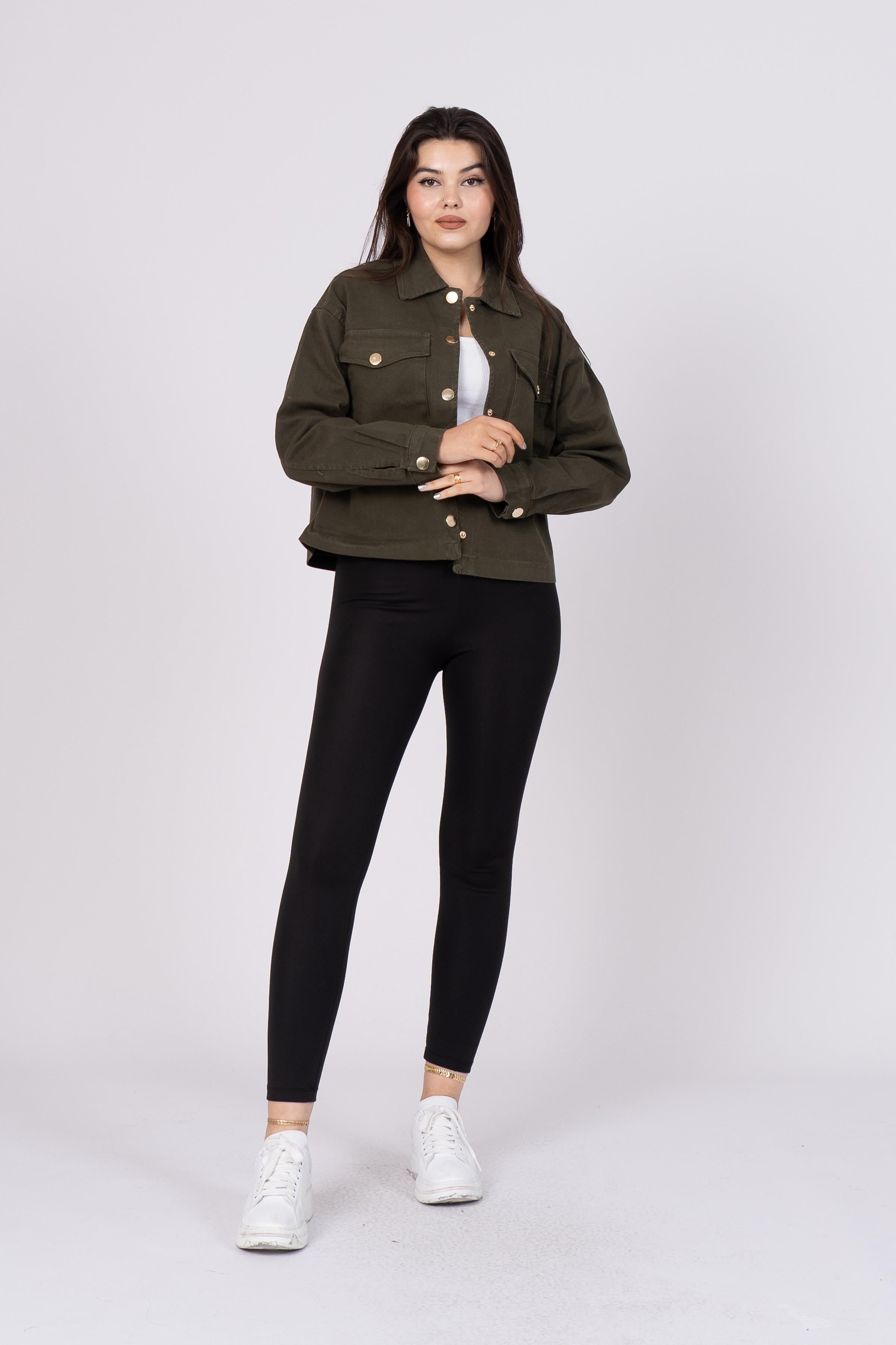 8585 Oversize Denim Kot Düğmeli Ceket