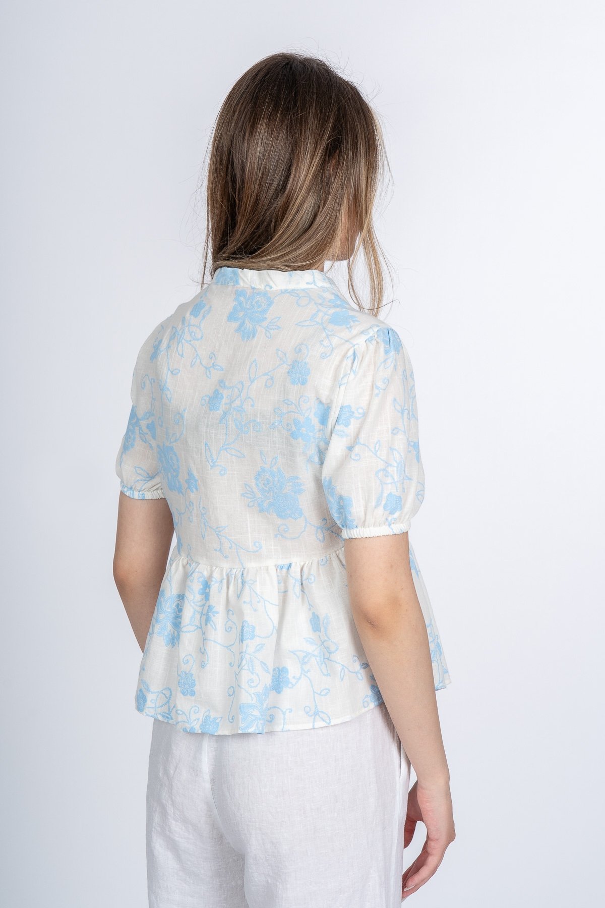 Amoura Soft Keten Bluz 70080