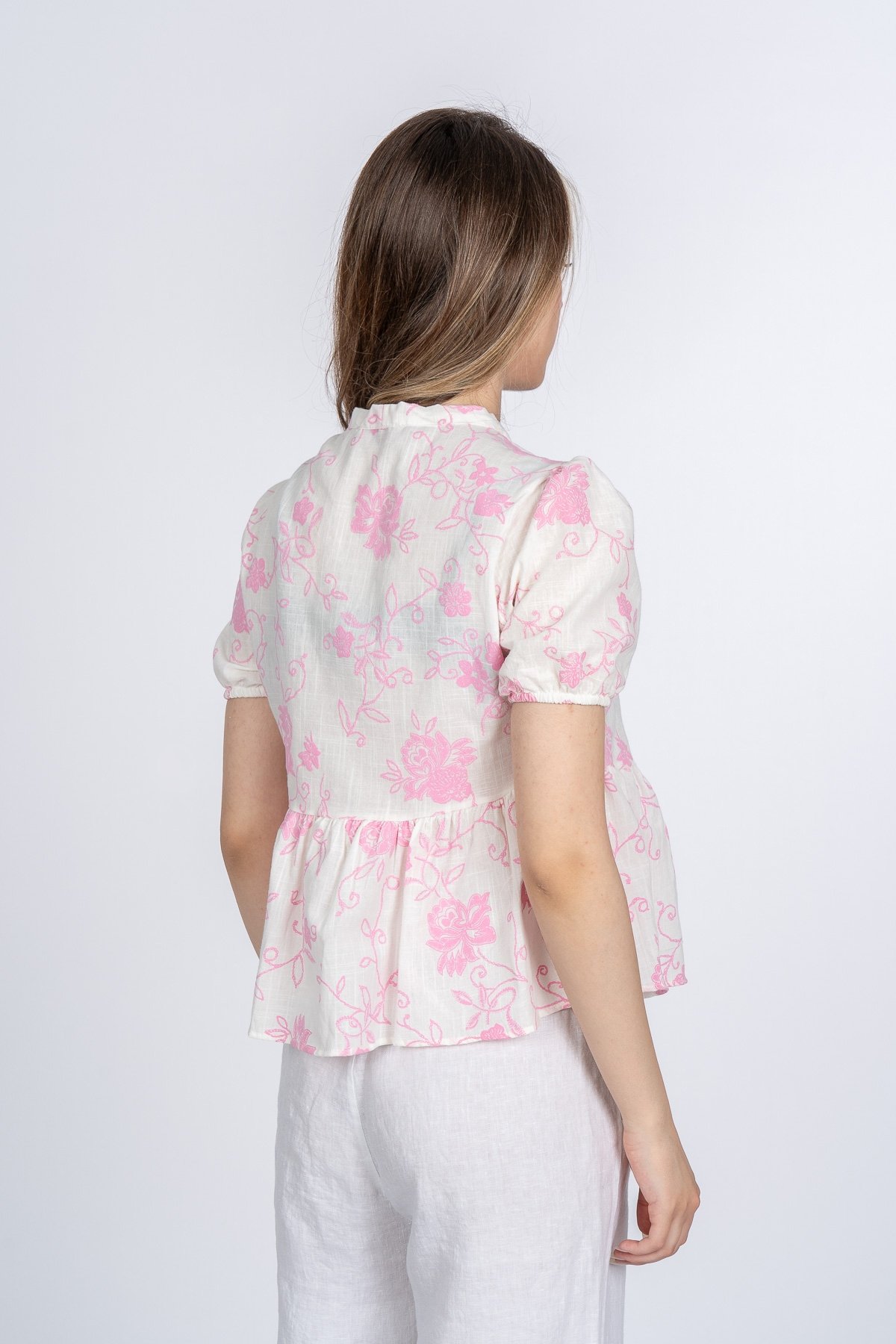 Amoura Soft Keten Bluz 70080